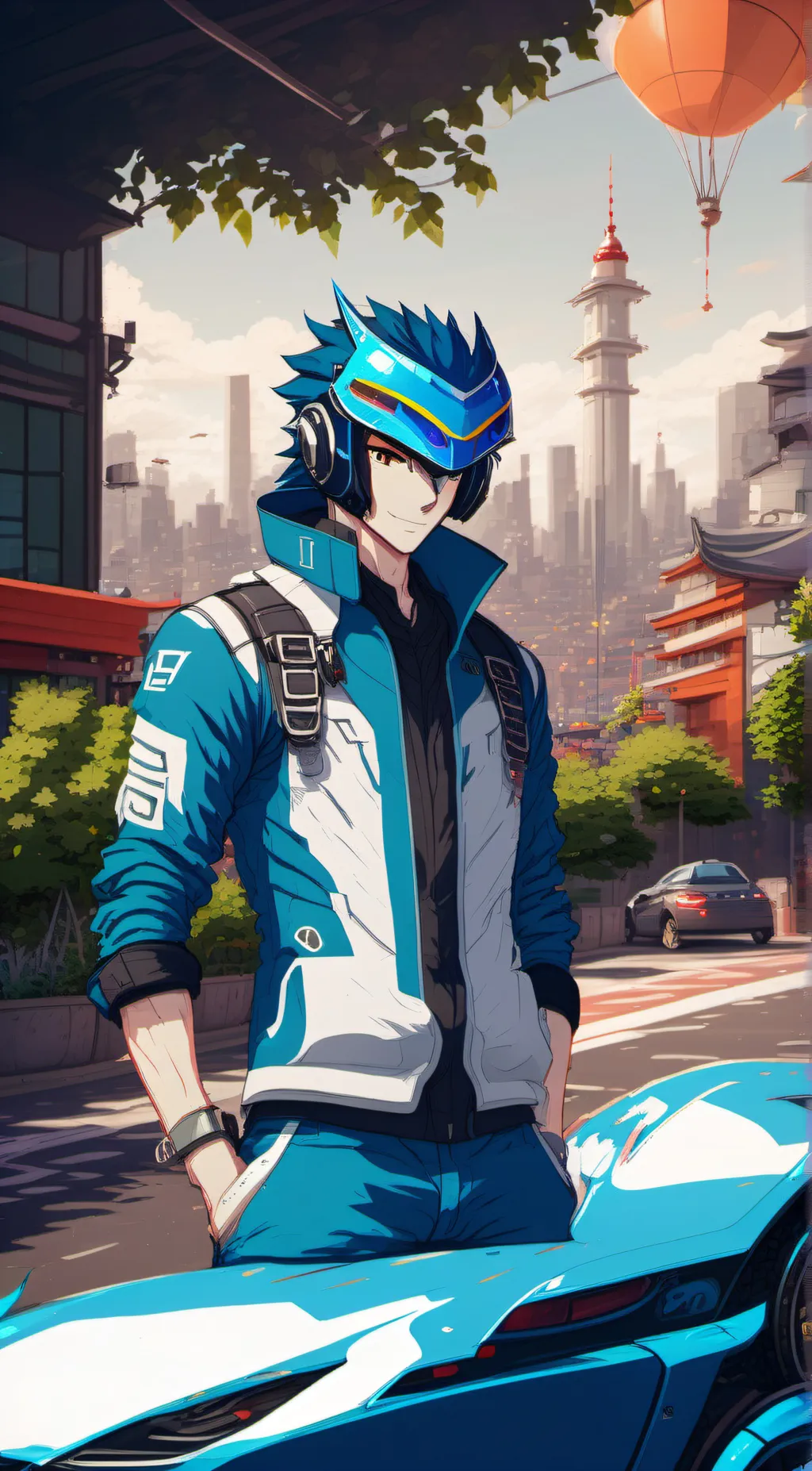 ai character: Blurr background