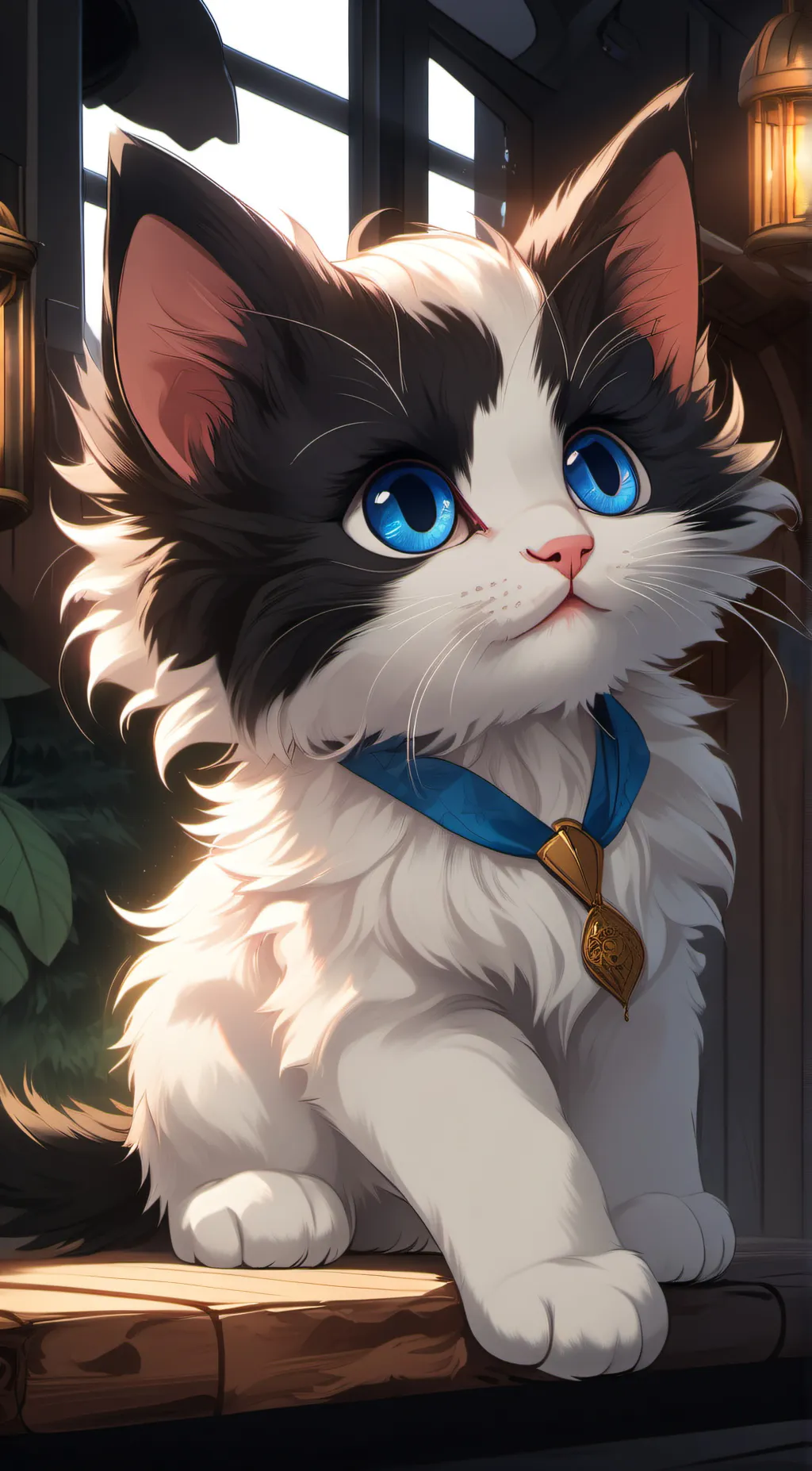 ai character: Kitty  background
