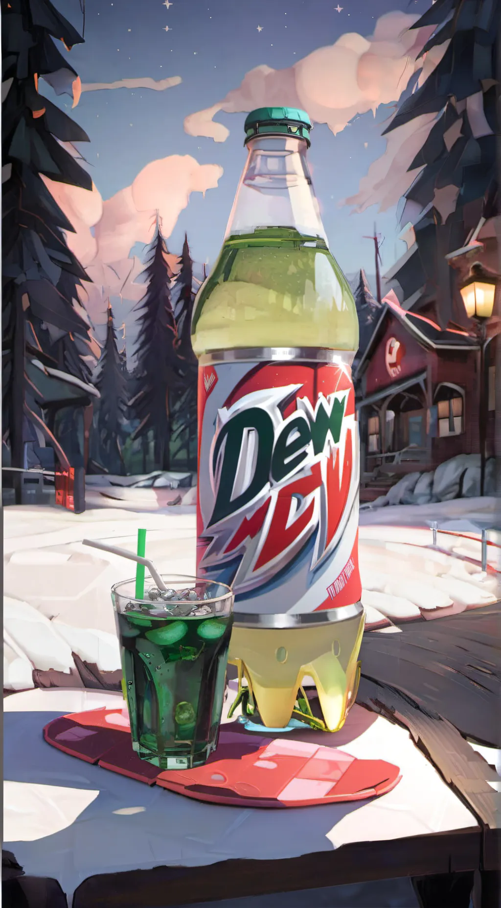ai character: mnt dew background