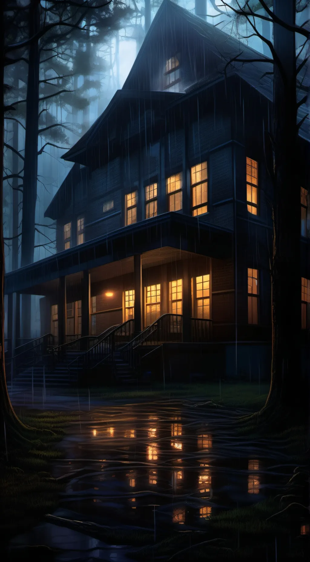 ai character: creepypasta school background