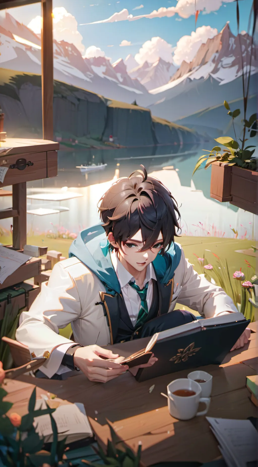 ai character: Max background