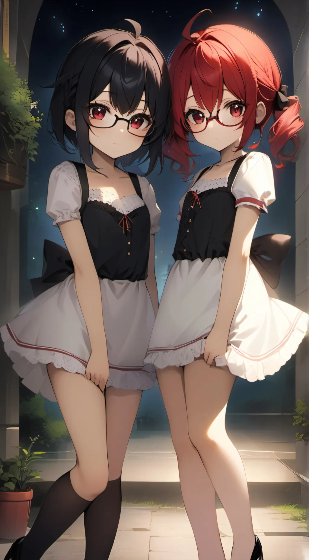 ai character: Kelly and Bianca  background