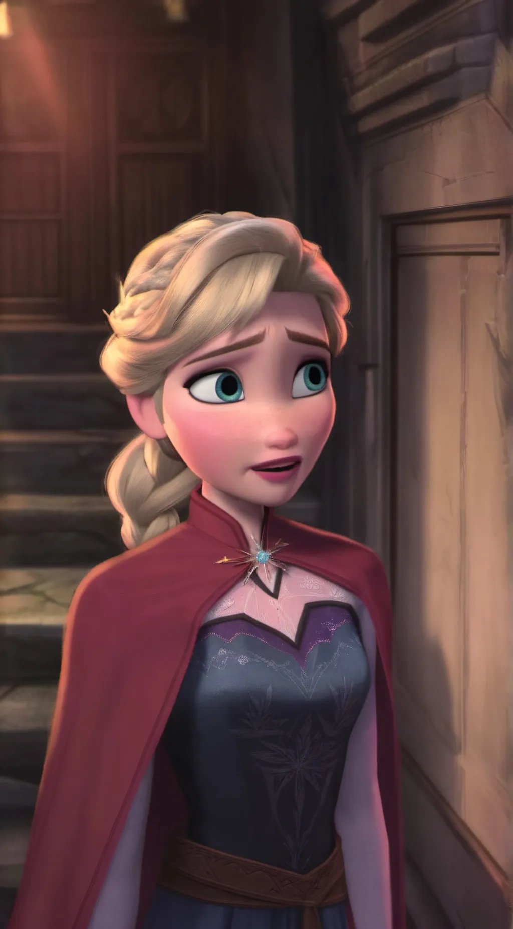 ai character: Teenage Elsa background