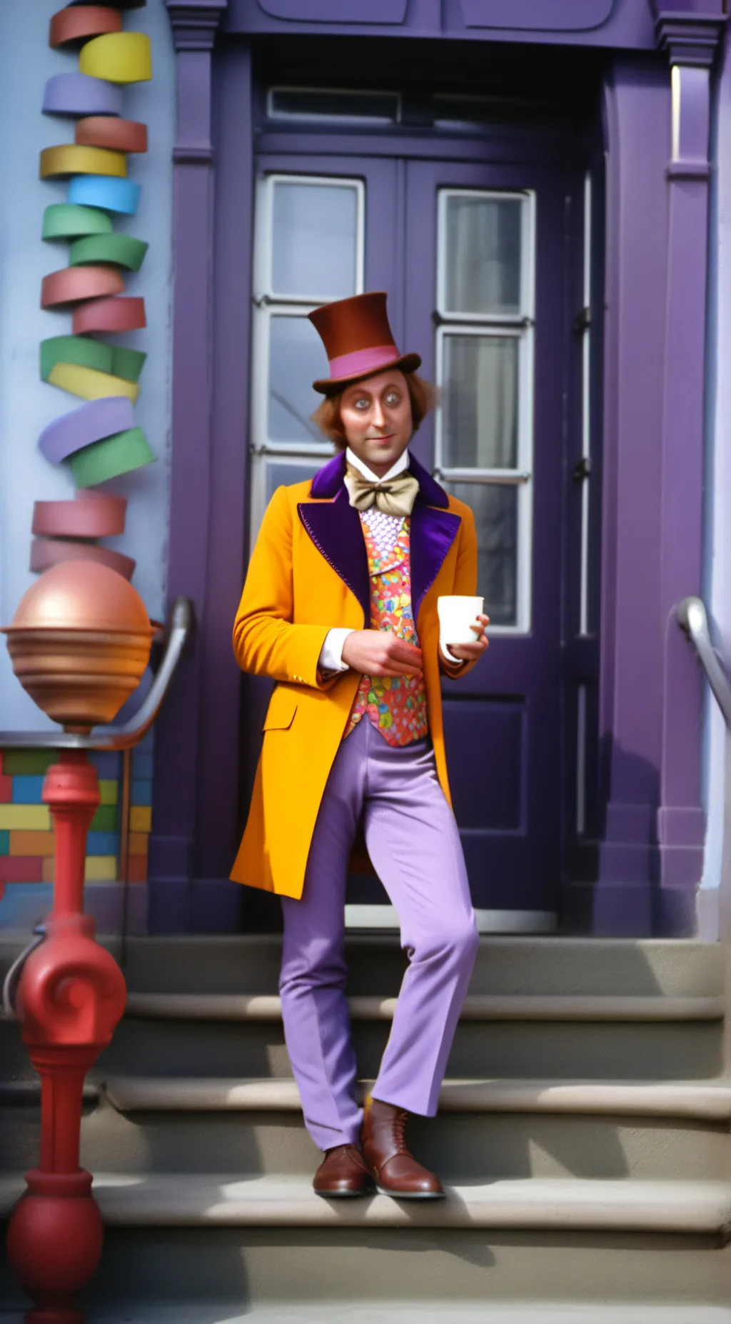 ai character: willy wonka/daddy  background