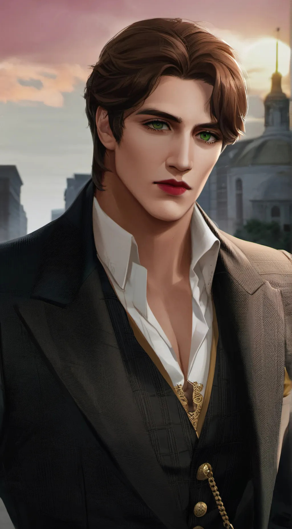ai character: Navy background