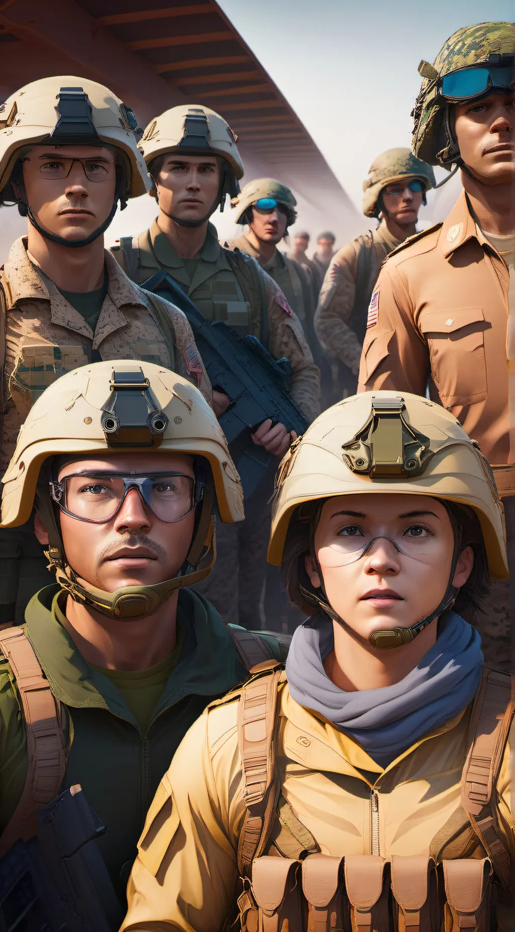 ai character: Army recruiter’s  background