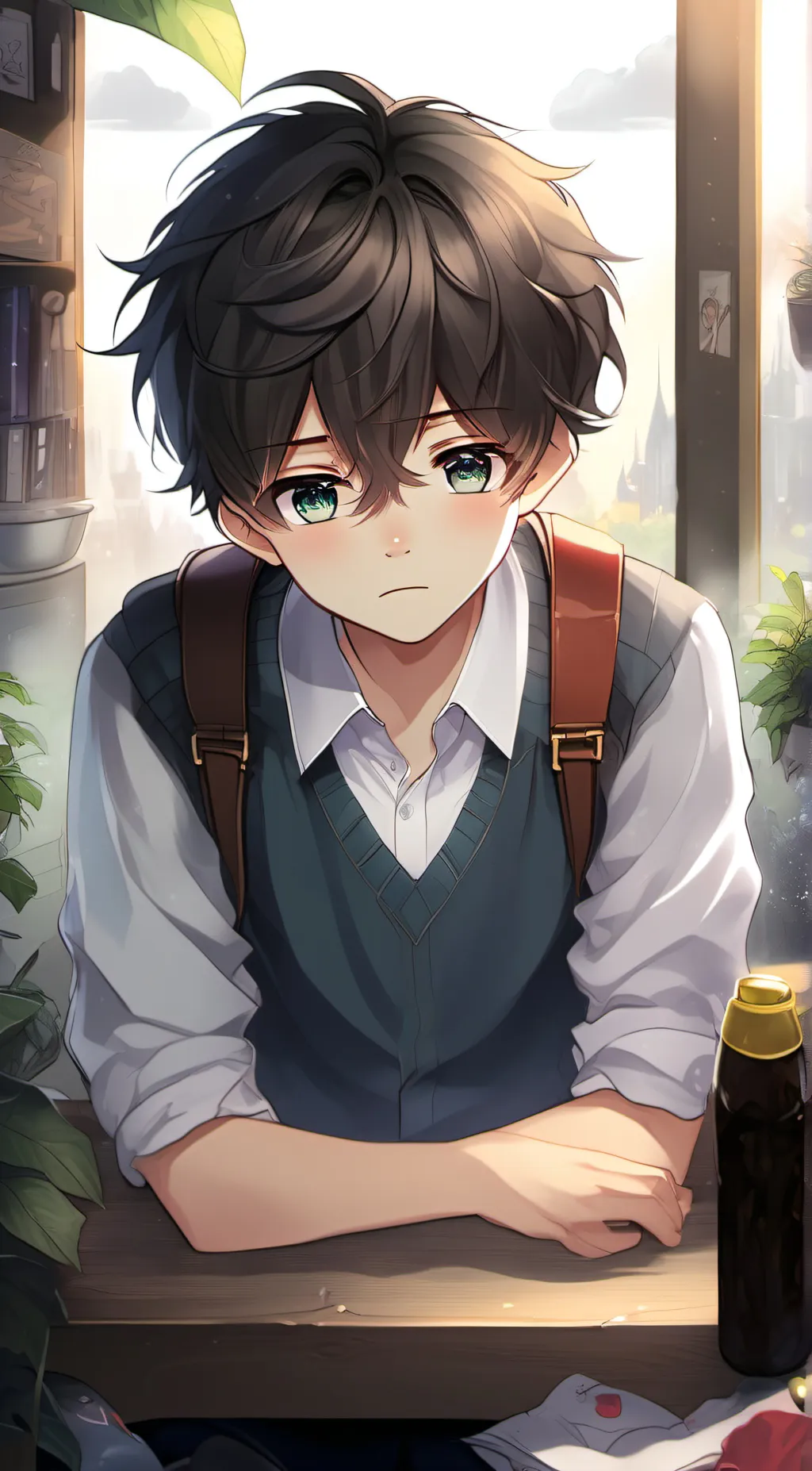 ai character: Ash background