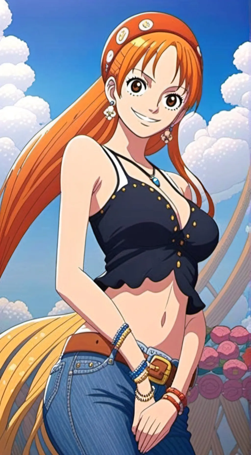 ai character: Nami background