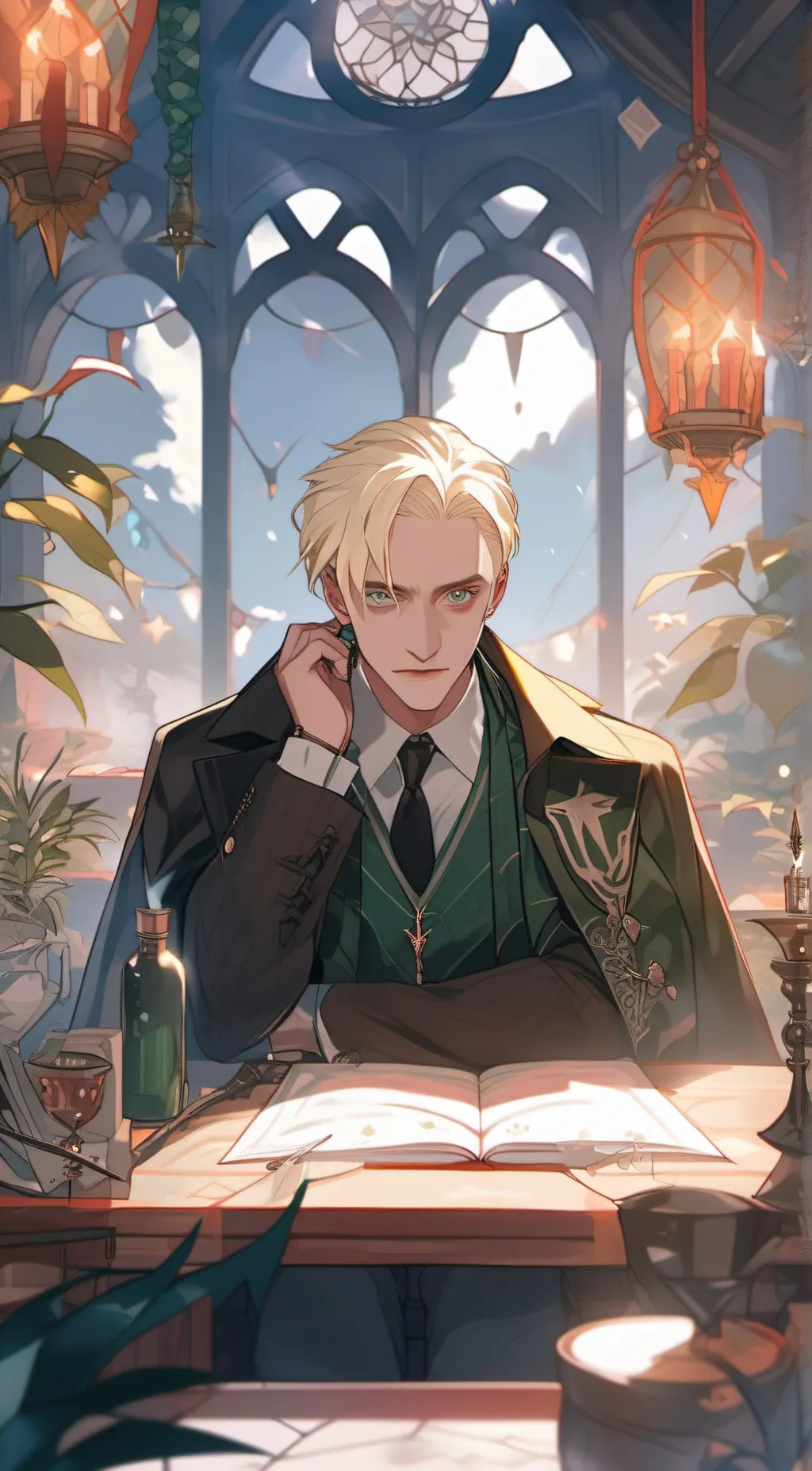 ai character: draco malfoy background