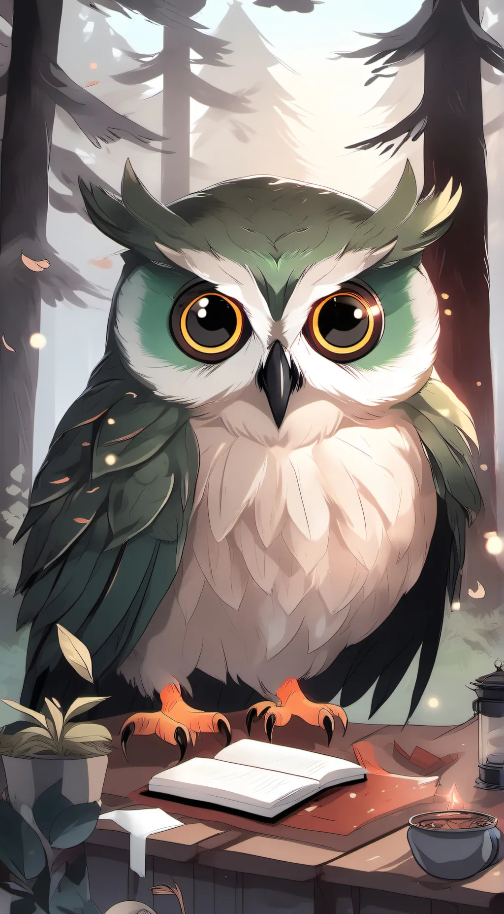 ai character: Duolingo  background