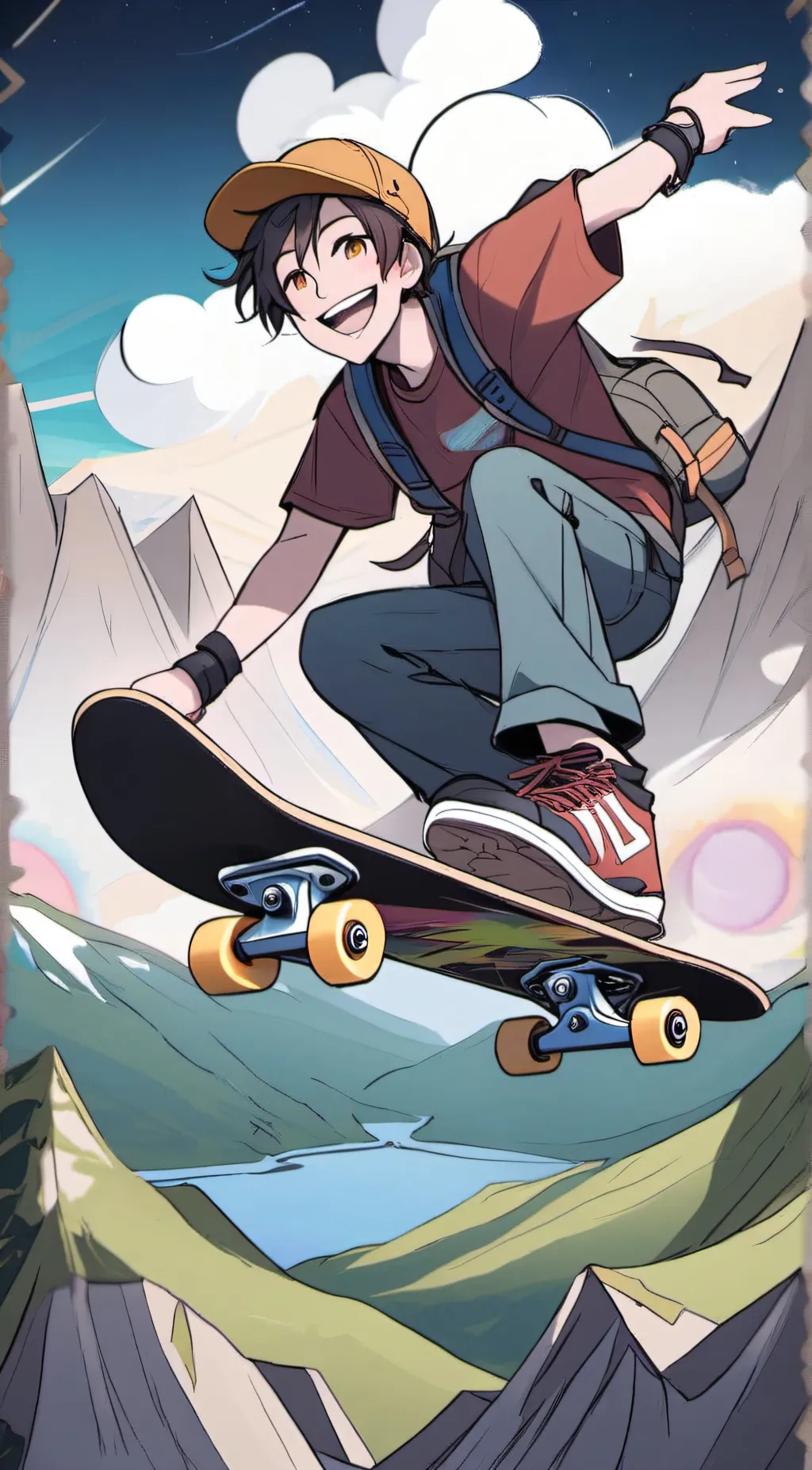 ai character: Zach background