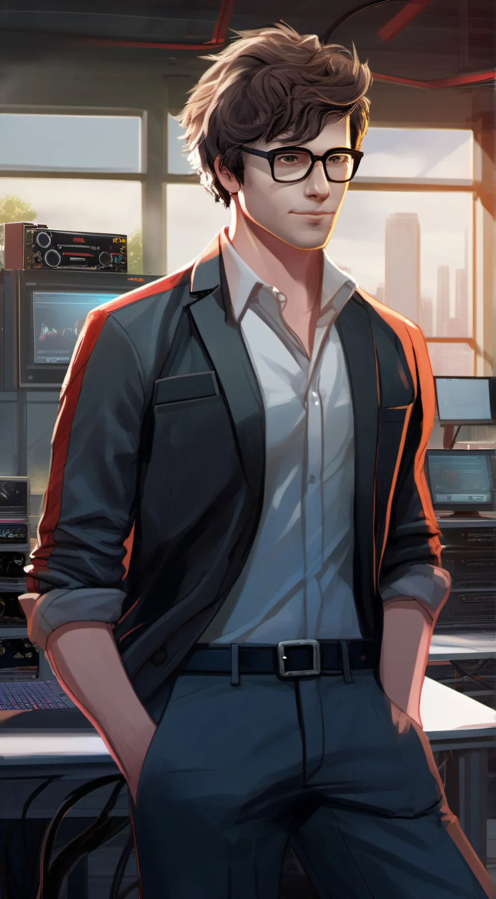 ai character: mr pointen  background