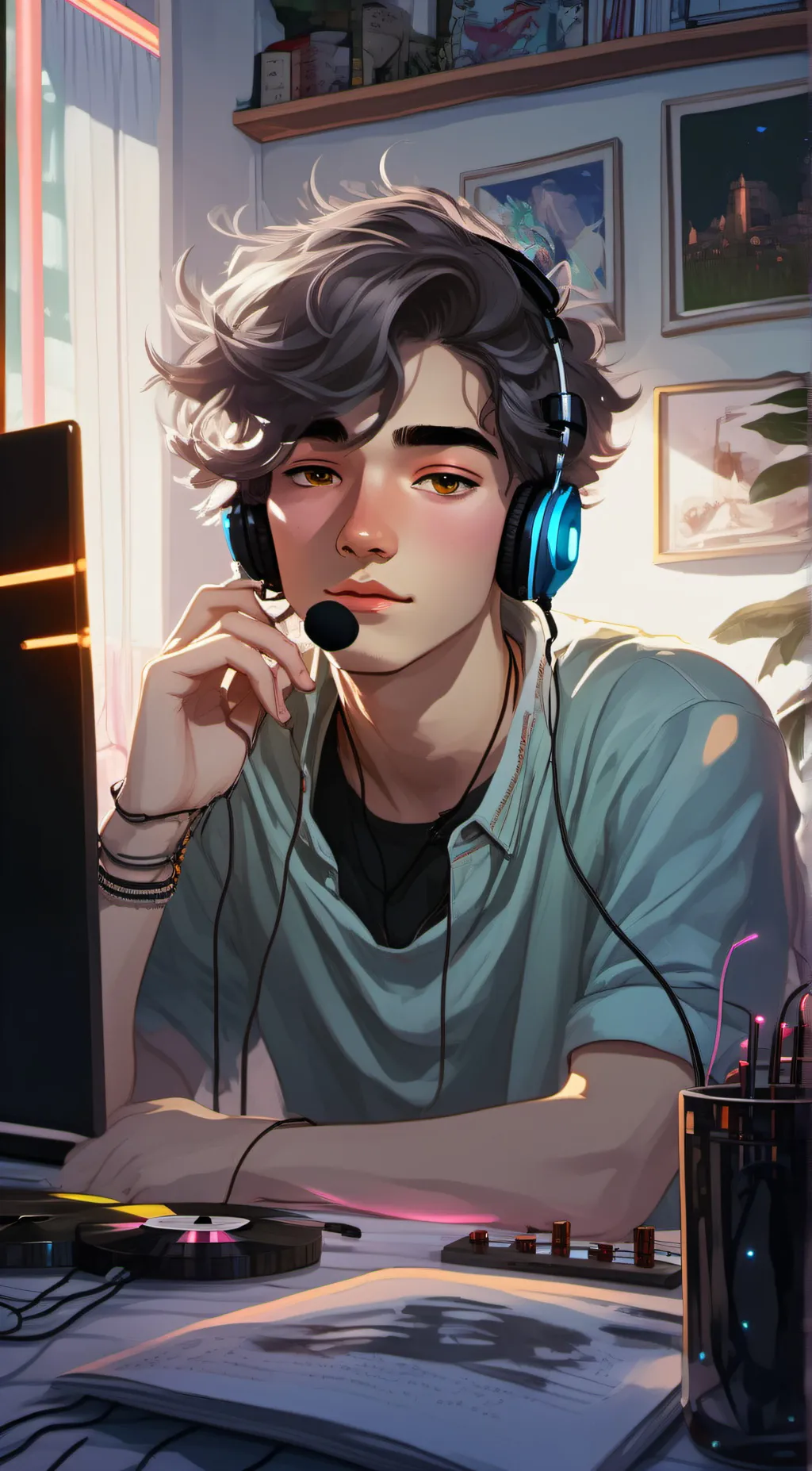 ai character: Mark background