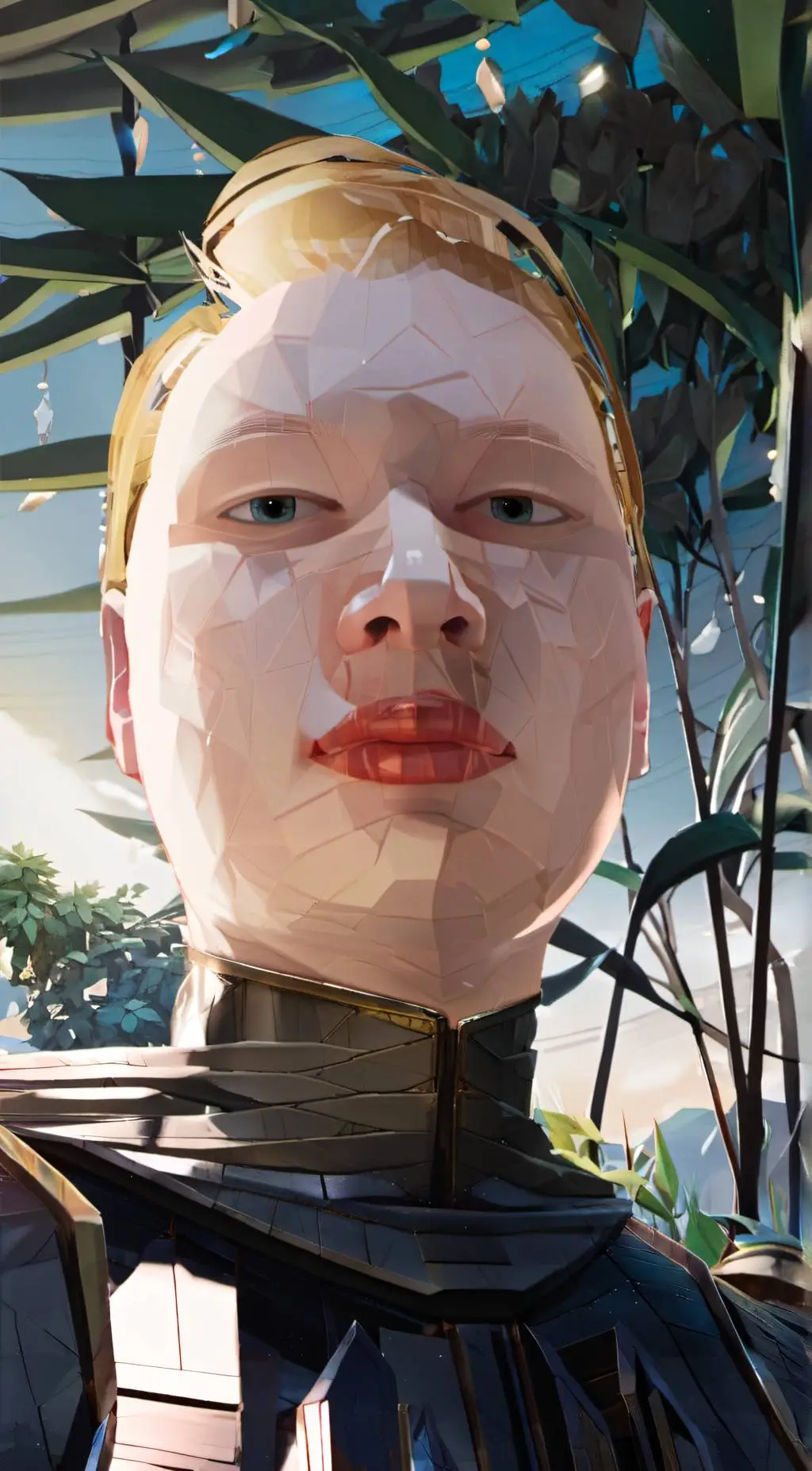 ai character: a face background