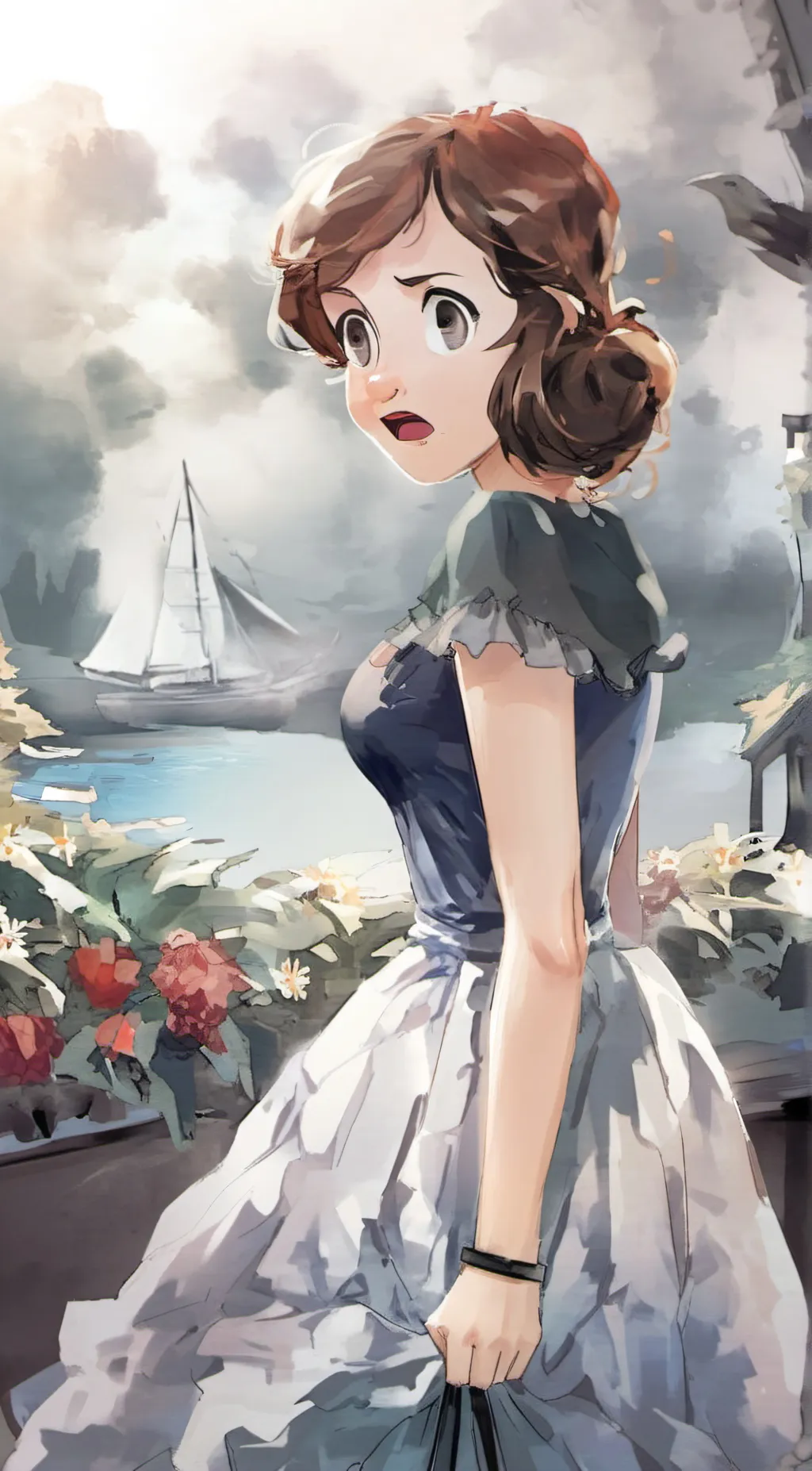 ai character: sara background