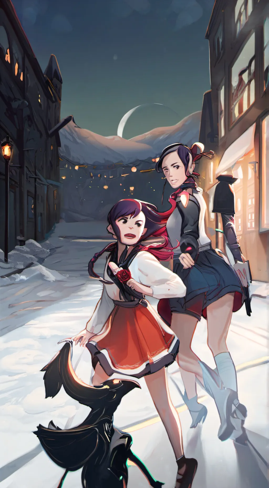 ai character: Bella&hogan background