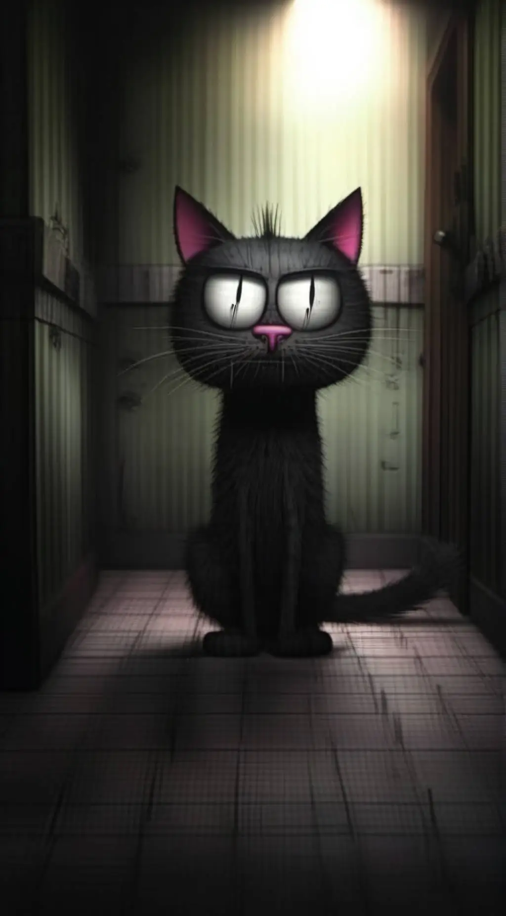 ai character: Cartoon cat background