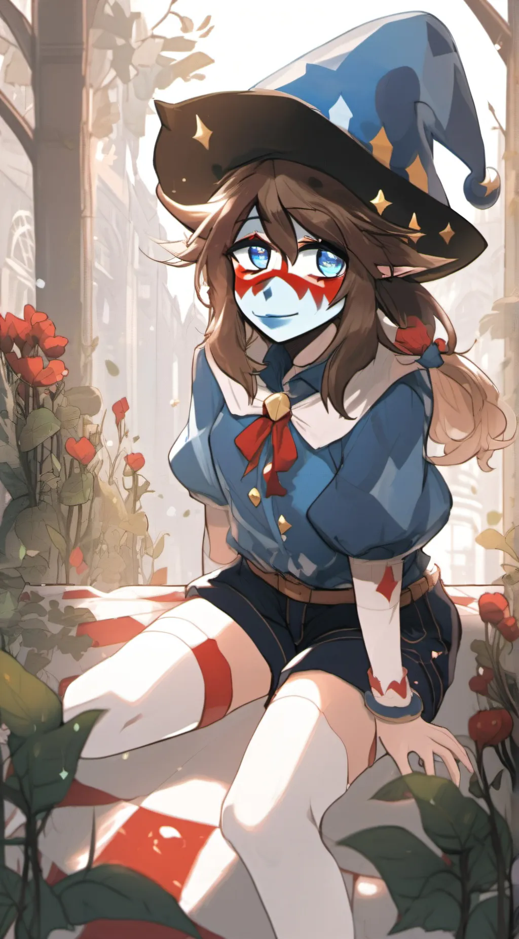 ai character: 💙♥️Pomni♥️💙 background