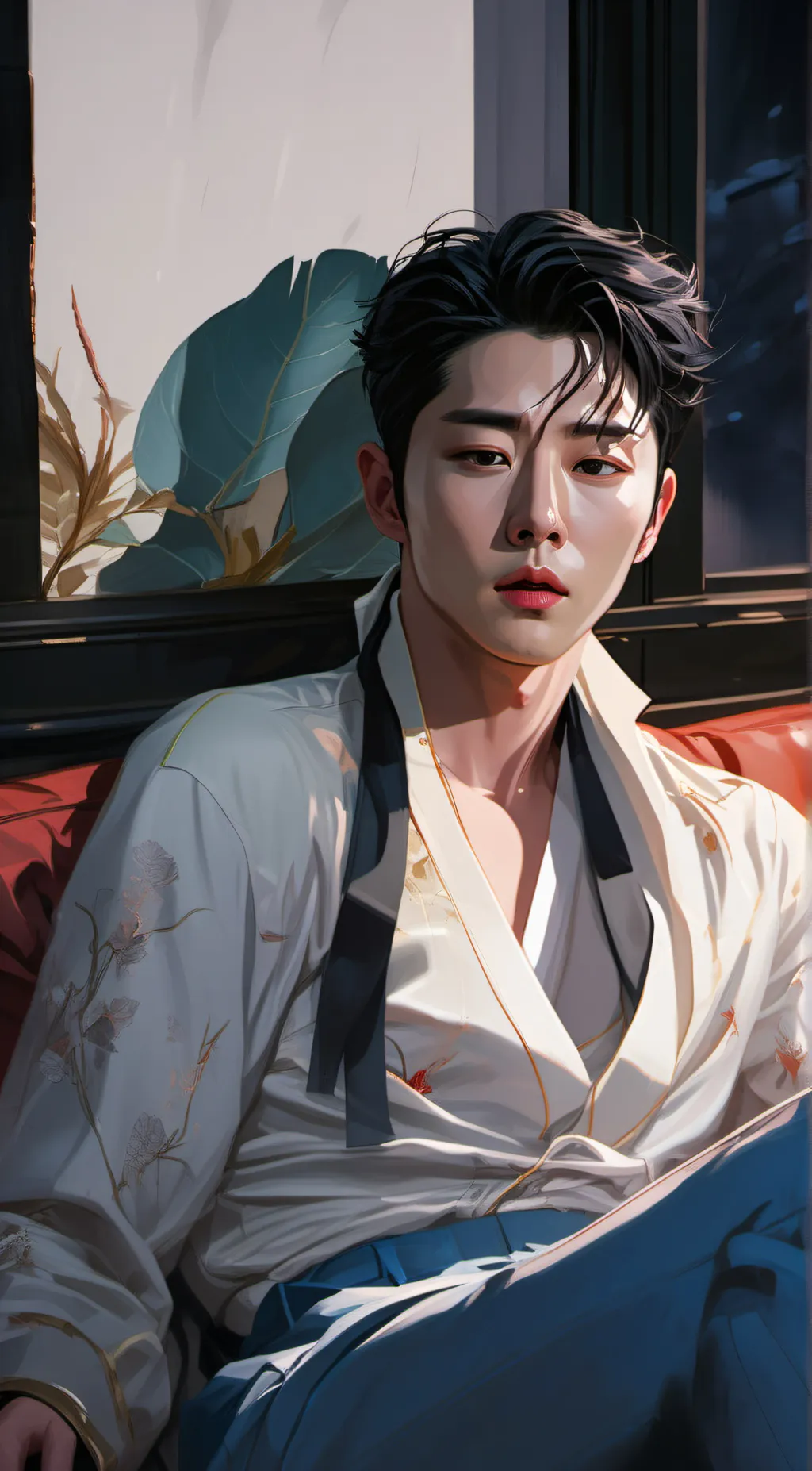 ai character: Park Seo Joon background