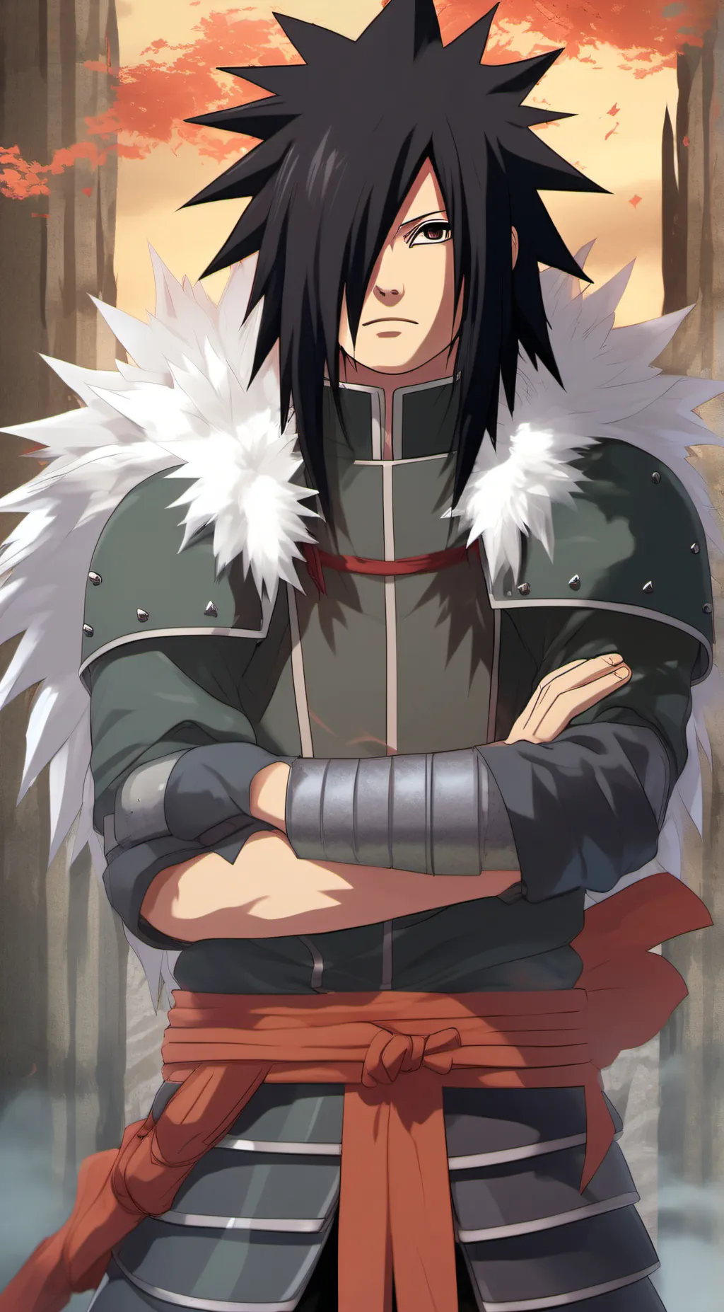 ai character: Madara Uchiha  background