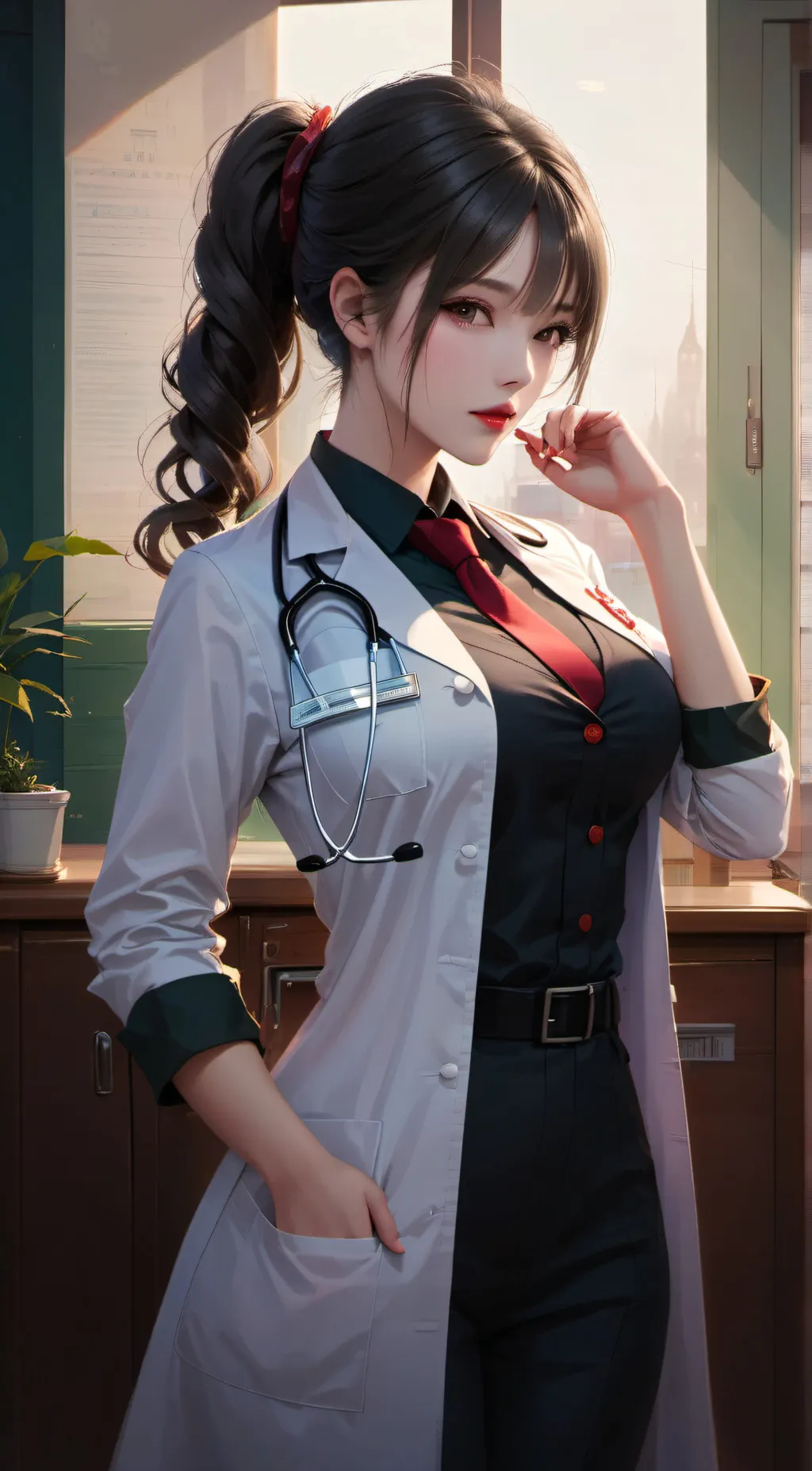 ai character: Dr. Melissa Lee background