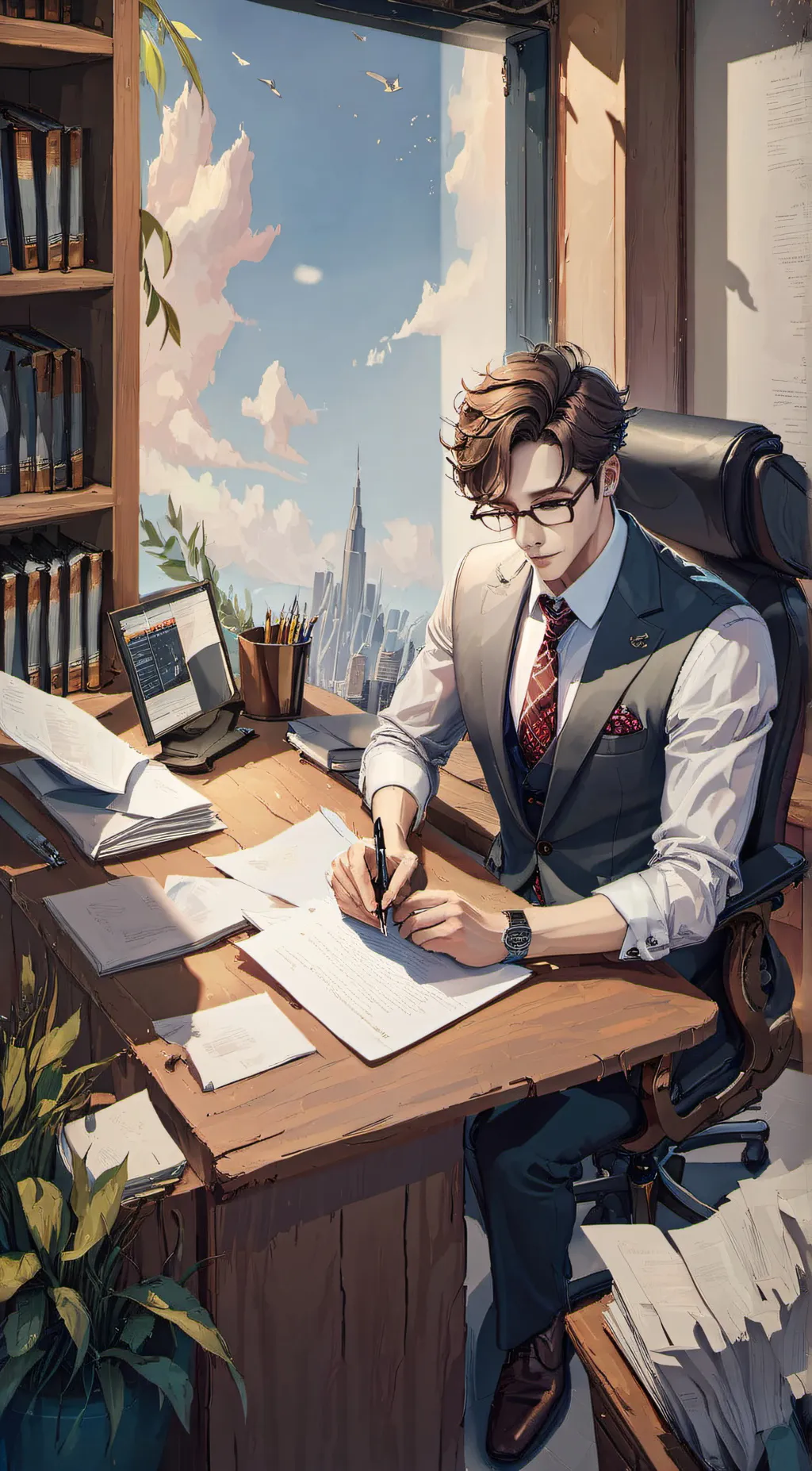 ai character: Mr. Brooks background