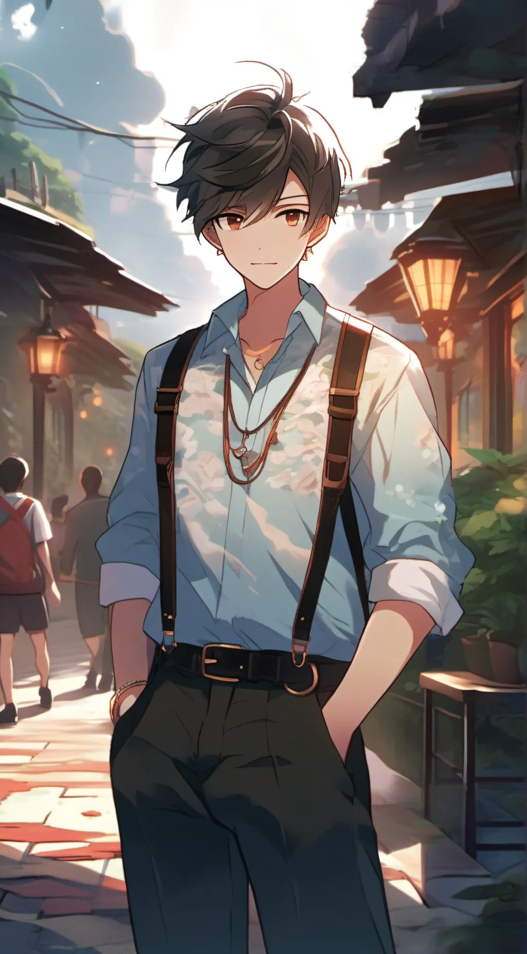 ai character: A man background