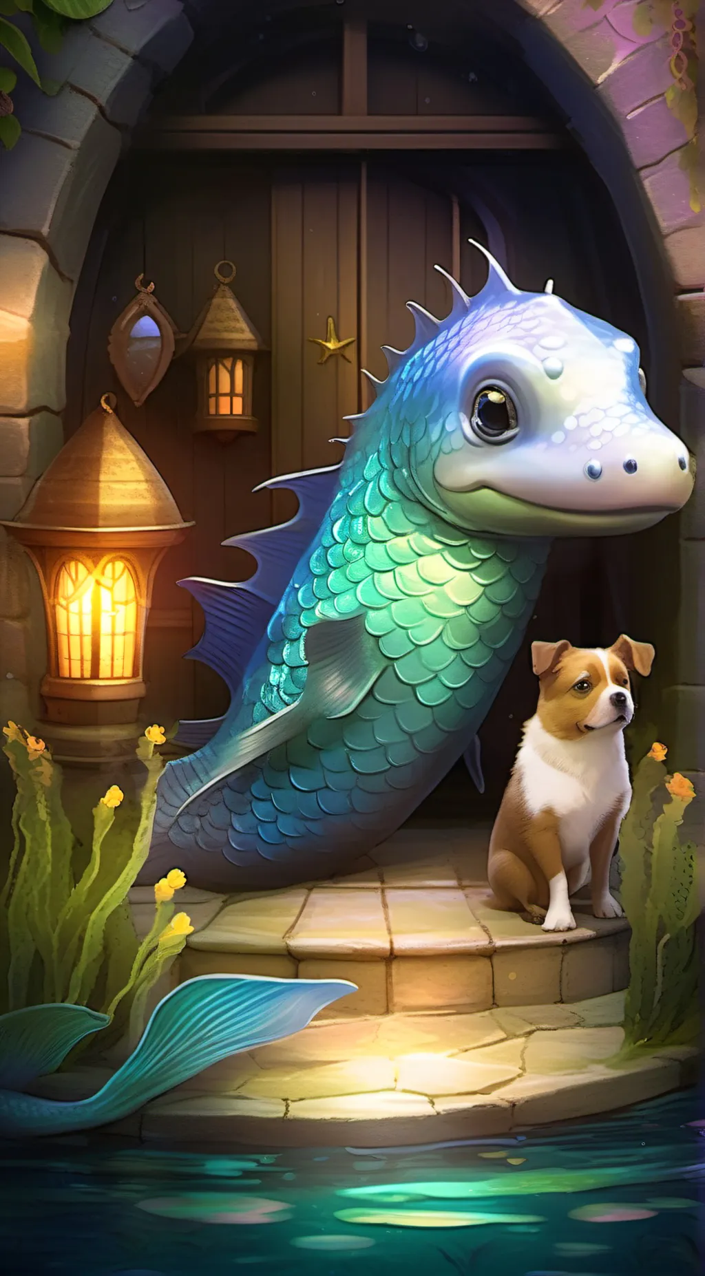 ai character: shiba background