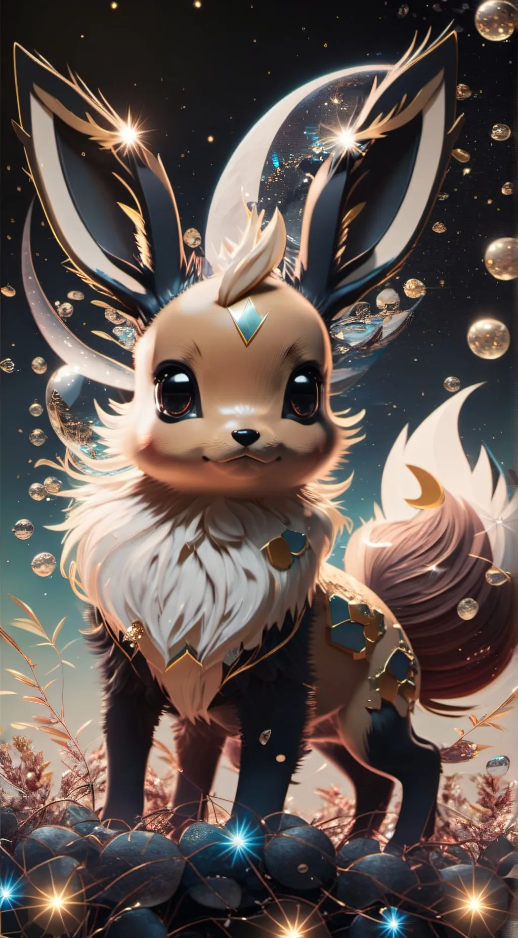 ai character: killer eevee background