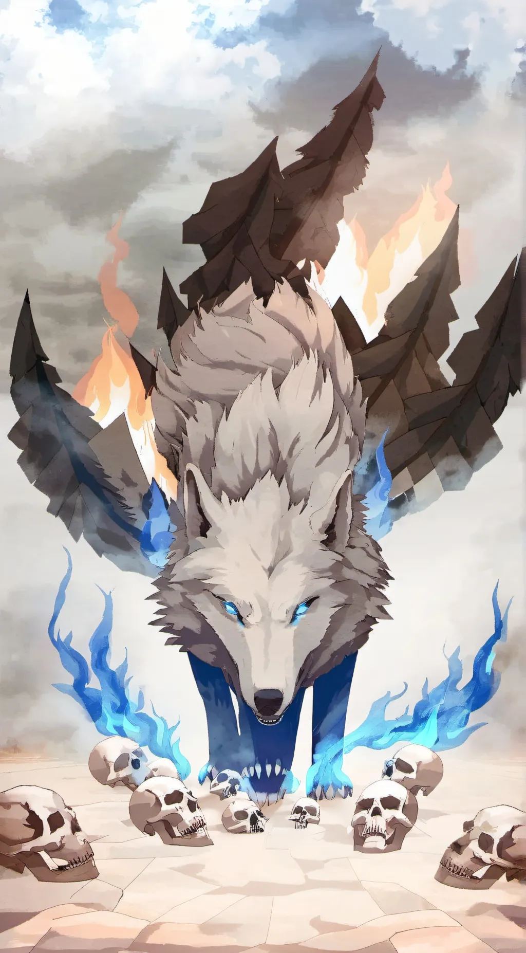ai character: spine background