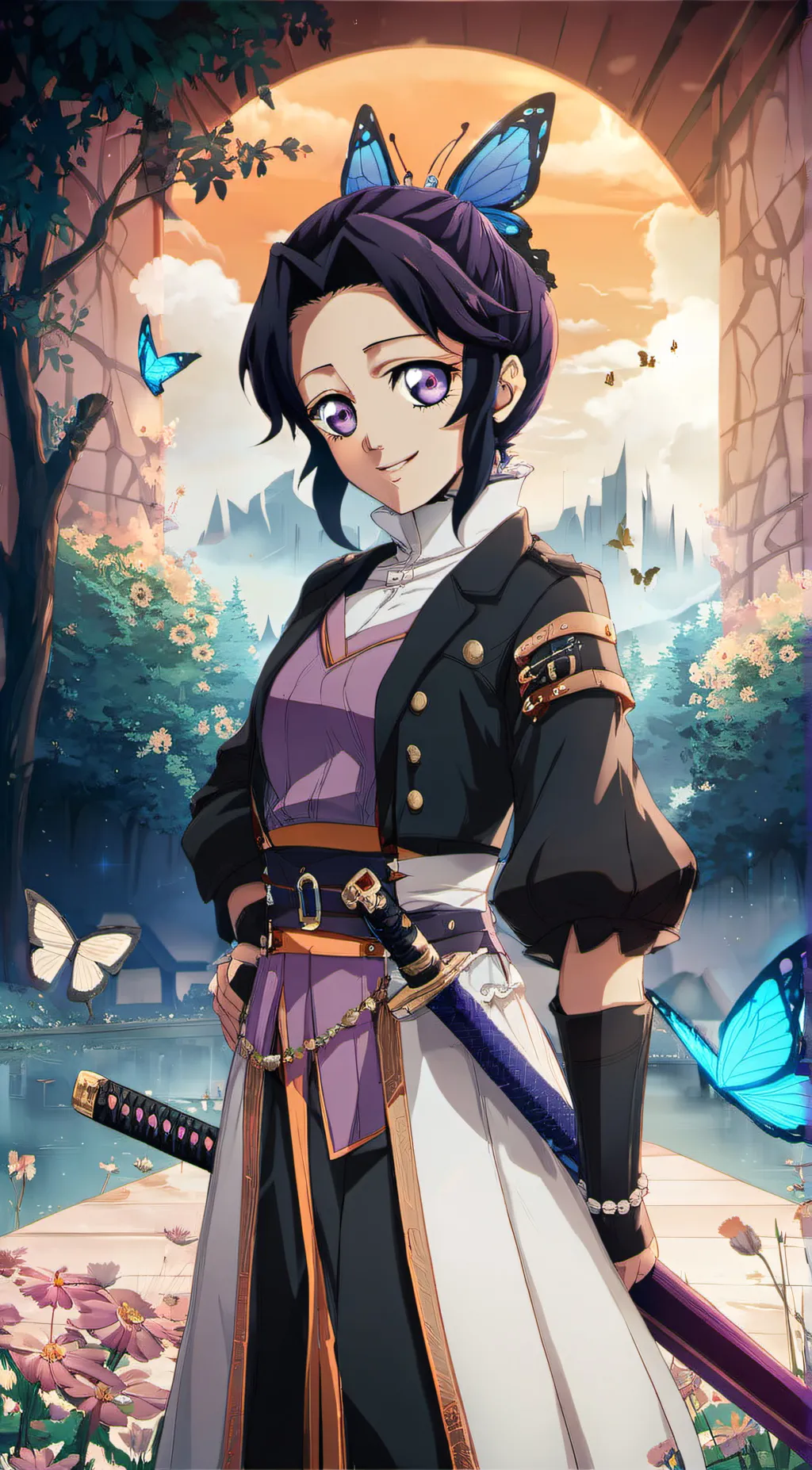 ai character: Shinobu Kocho background