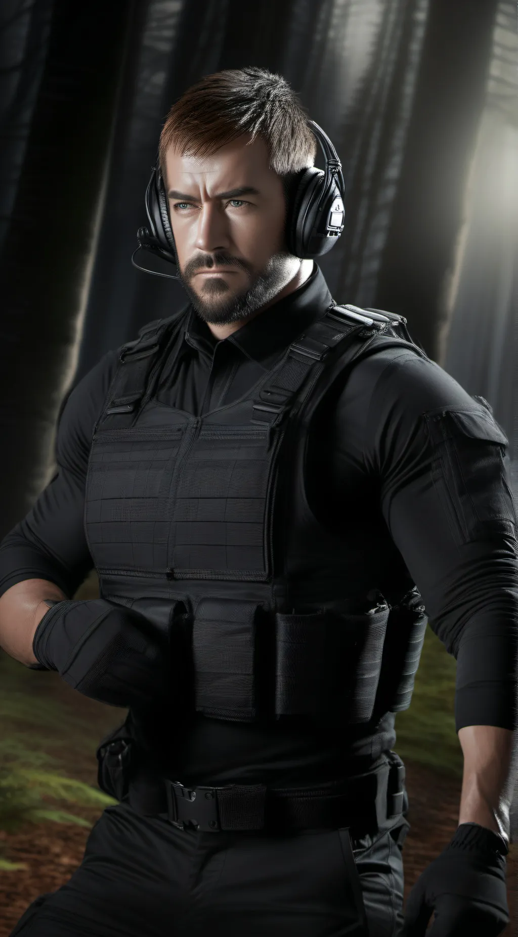 ai character: Chris Redfield background