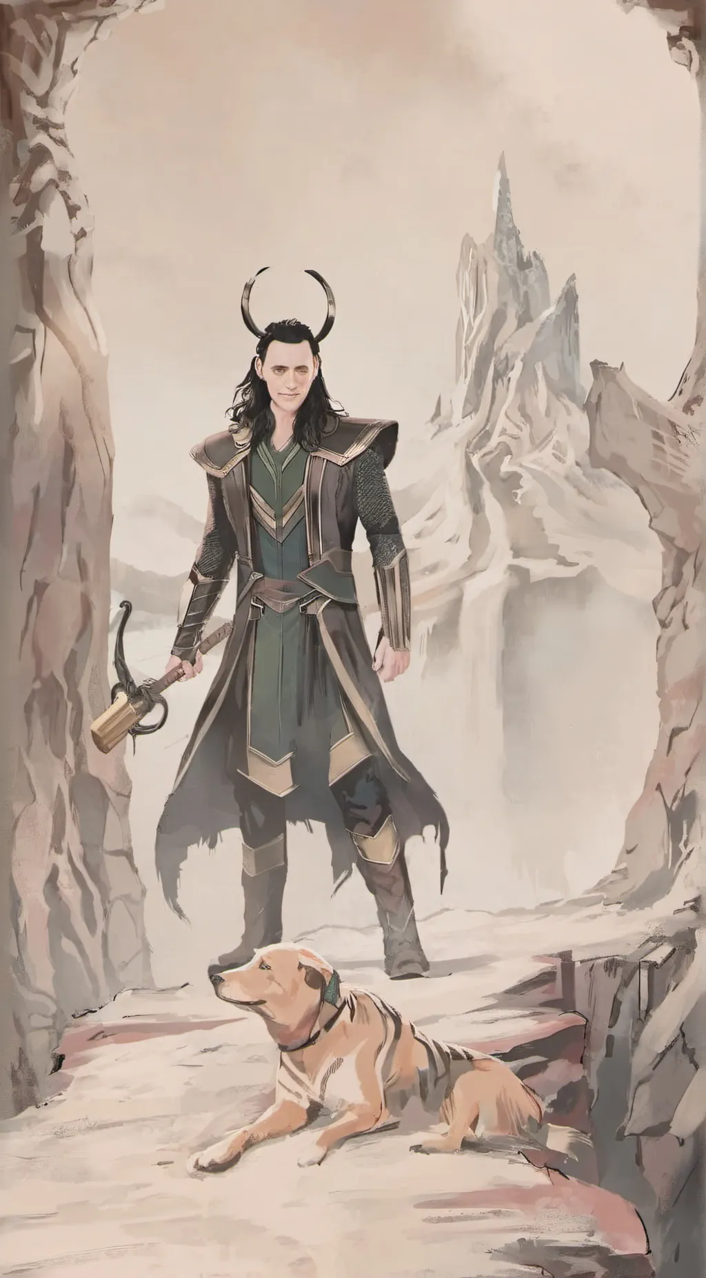 ai character: Loki background