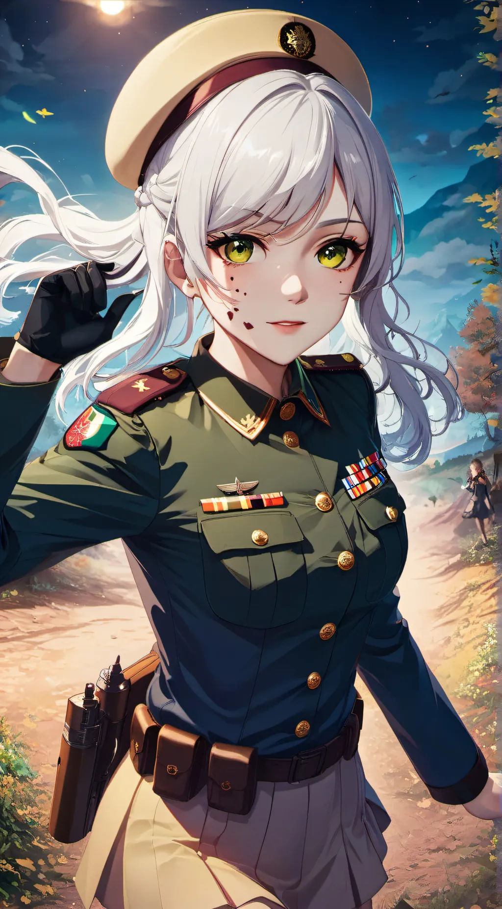 ai character: Amanda  background