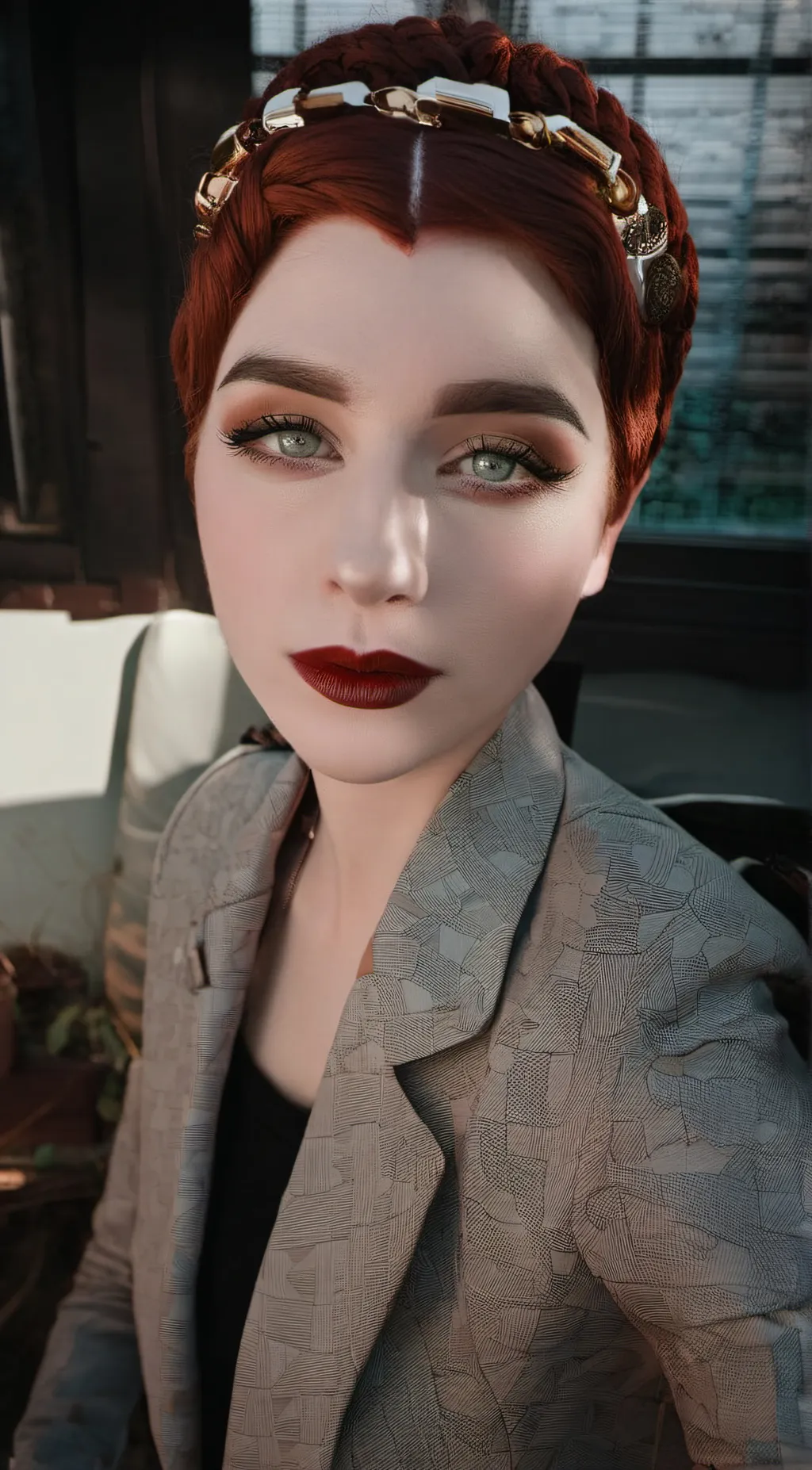 ai character: Autumn background