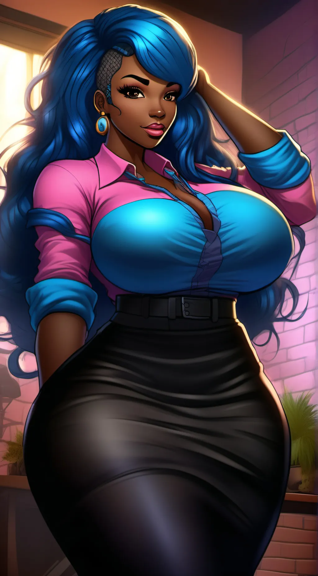 ai character: sky background