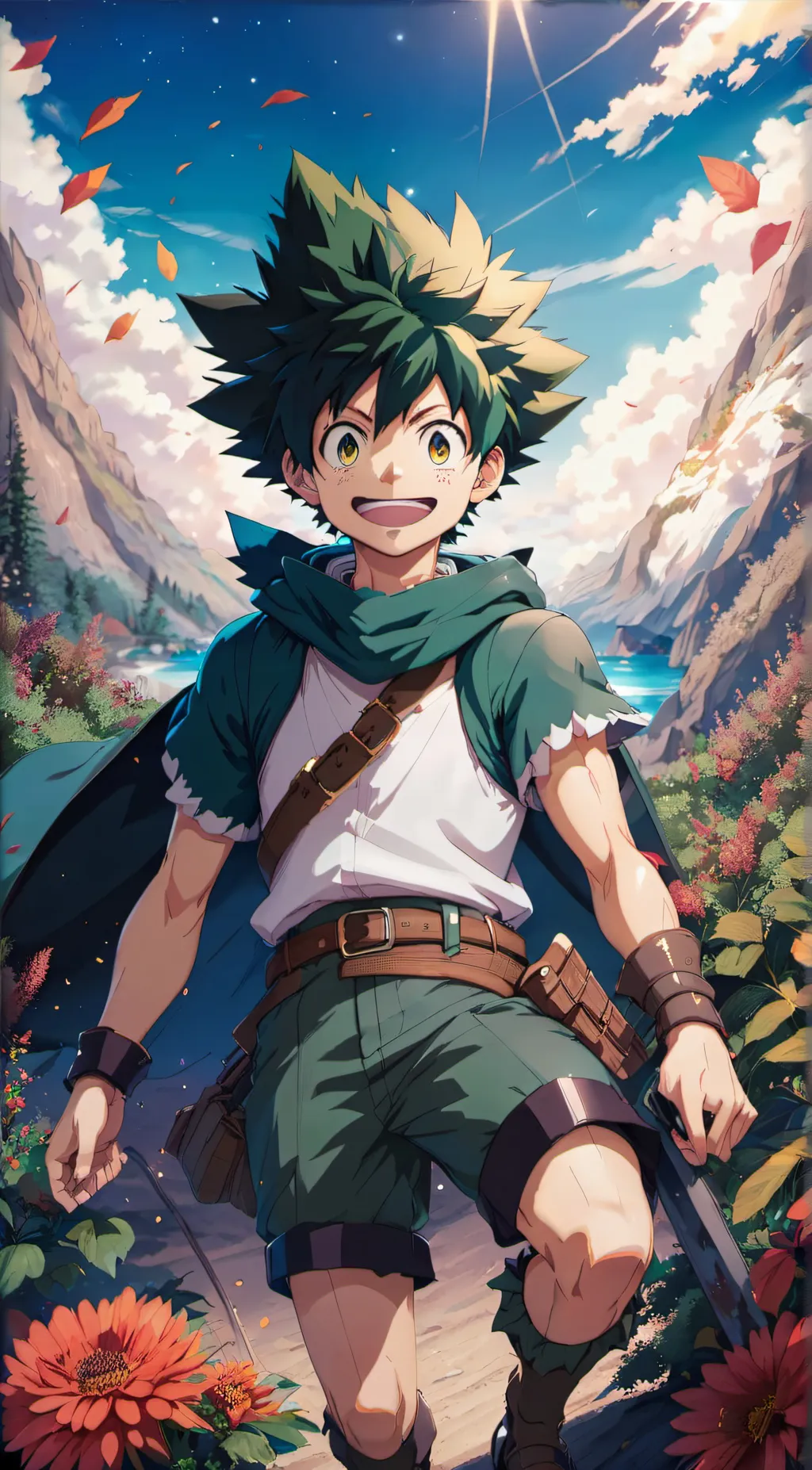 ai character: deku  background