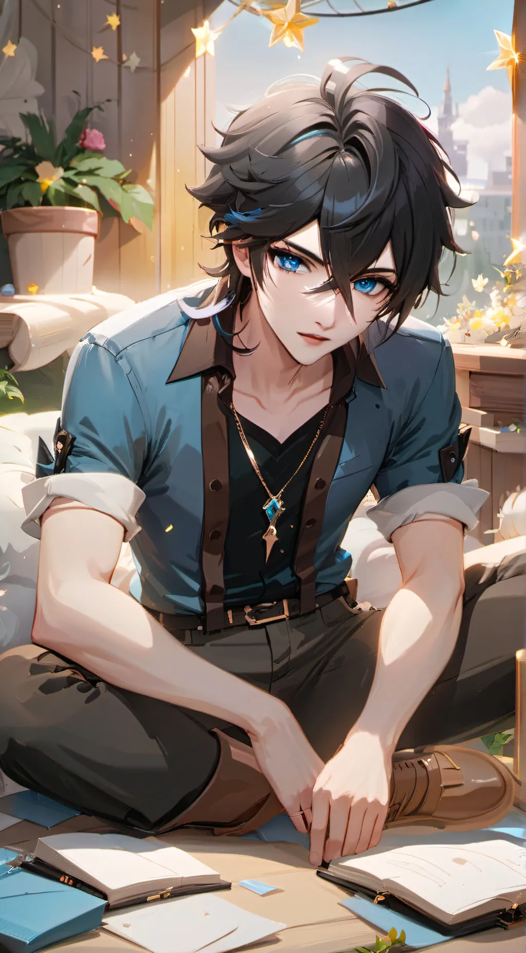 ai character: Zack background