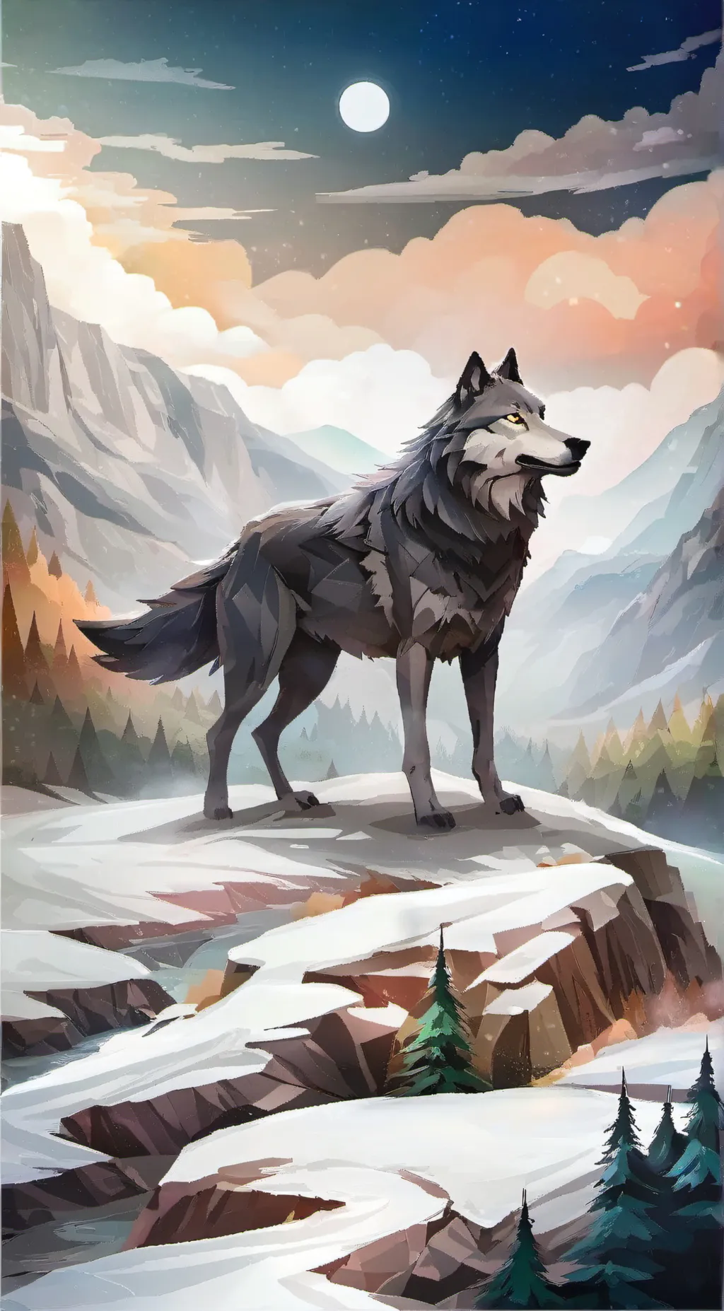 ai character: Wolf background