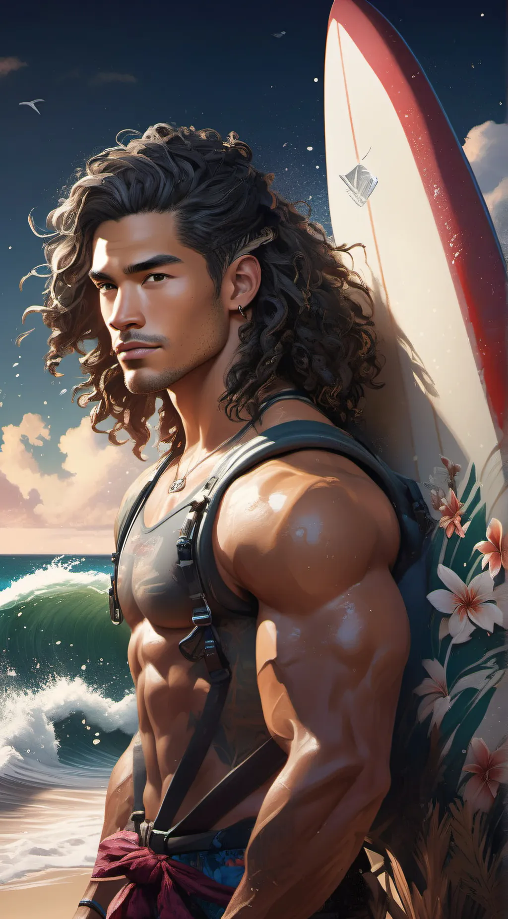 ai character: Hanalei  background