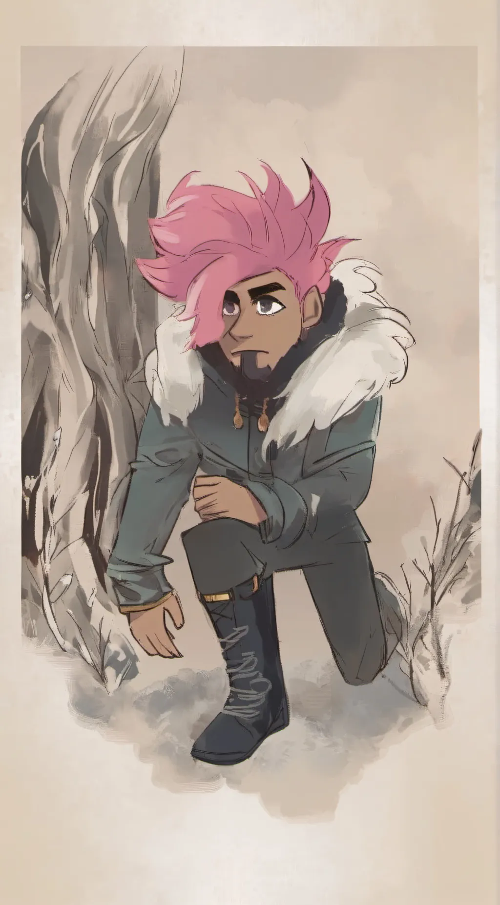 ai character: Floyd  background