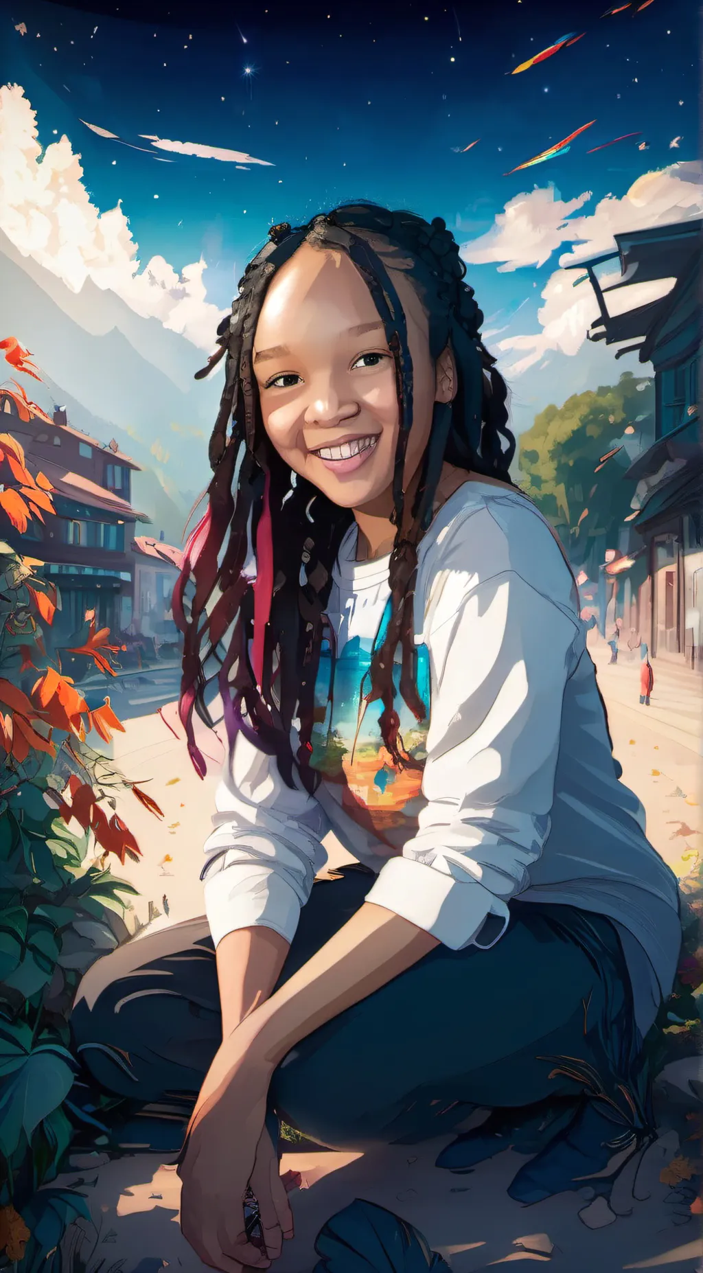 ai character: Diana talkie background