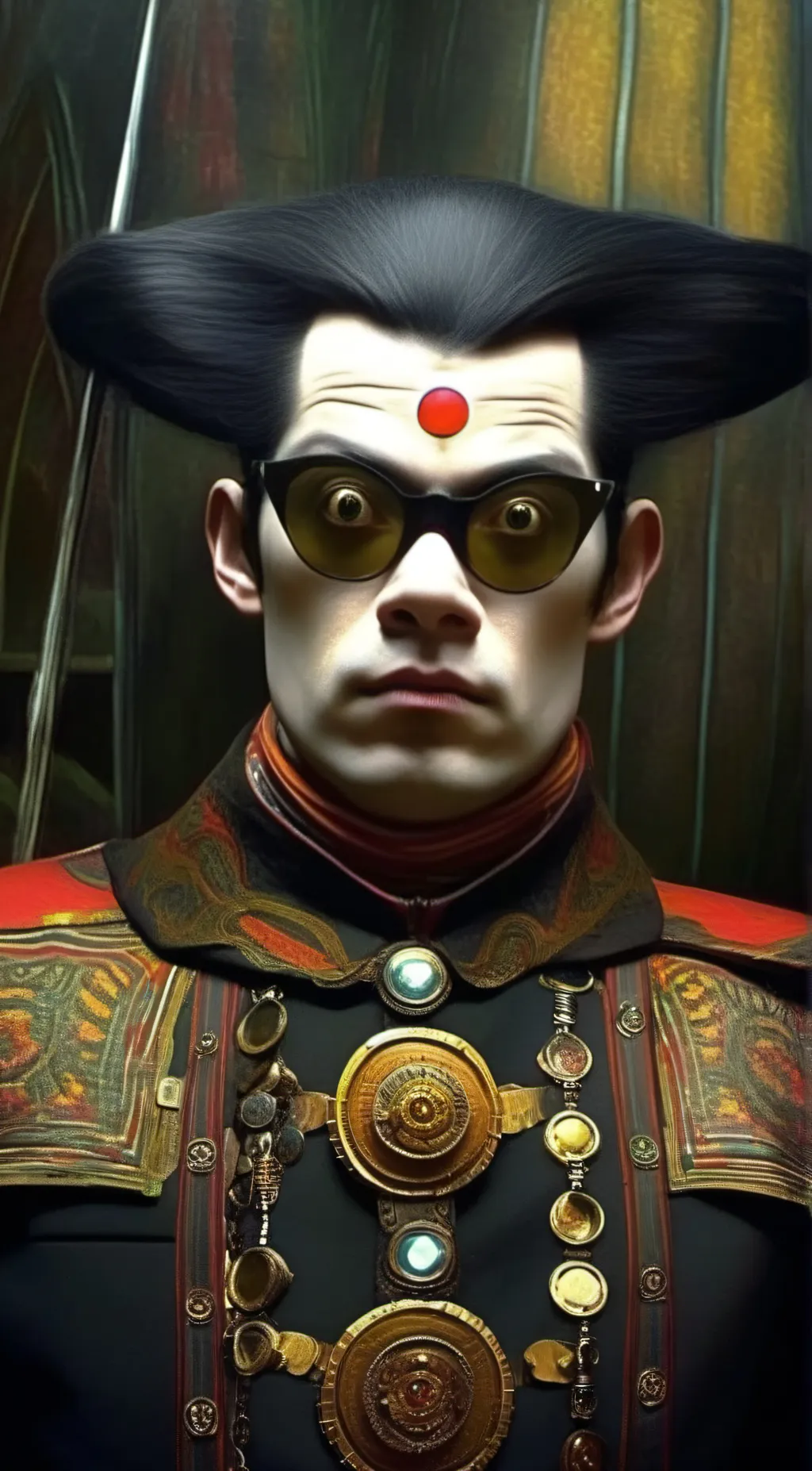 ai character: Weird face ocalist background