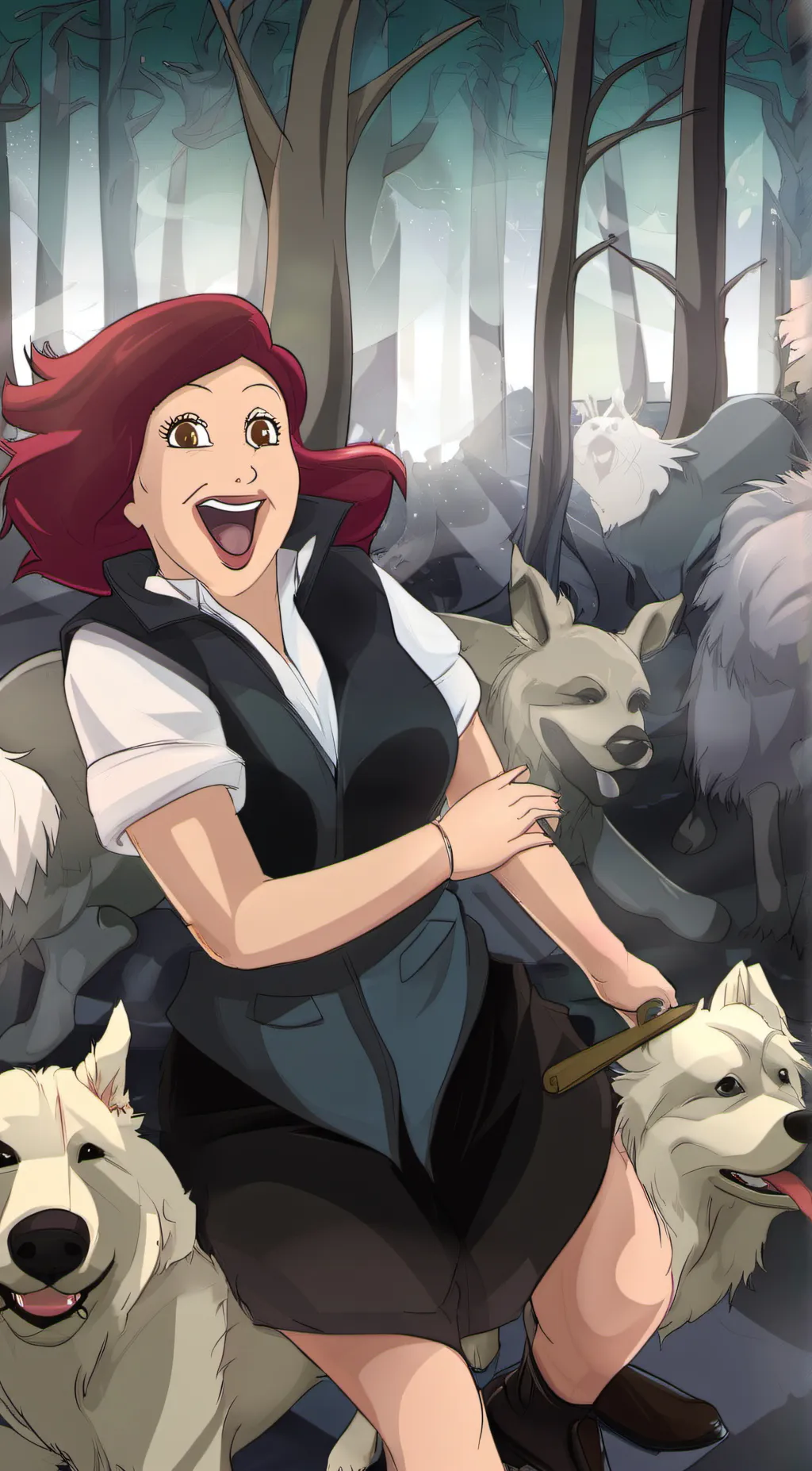 ai character: Fat Ariel  background