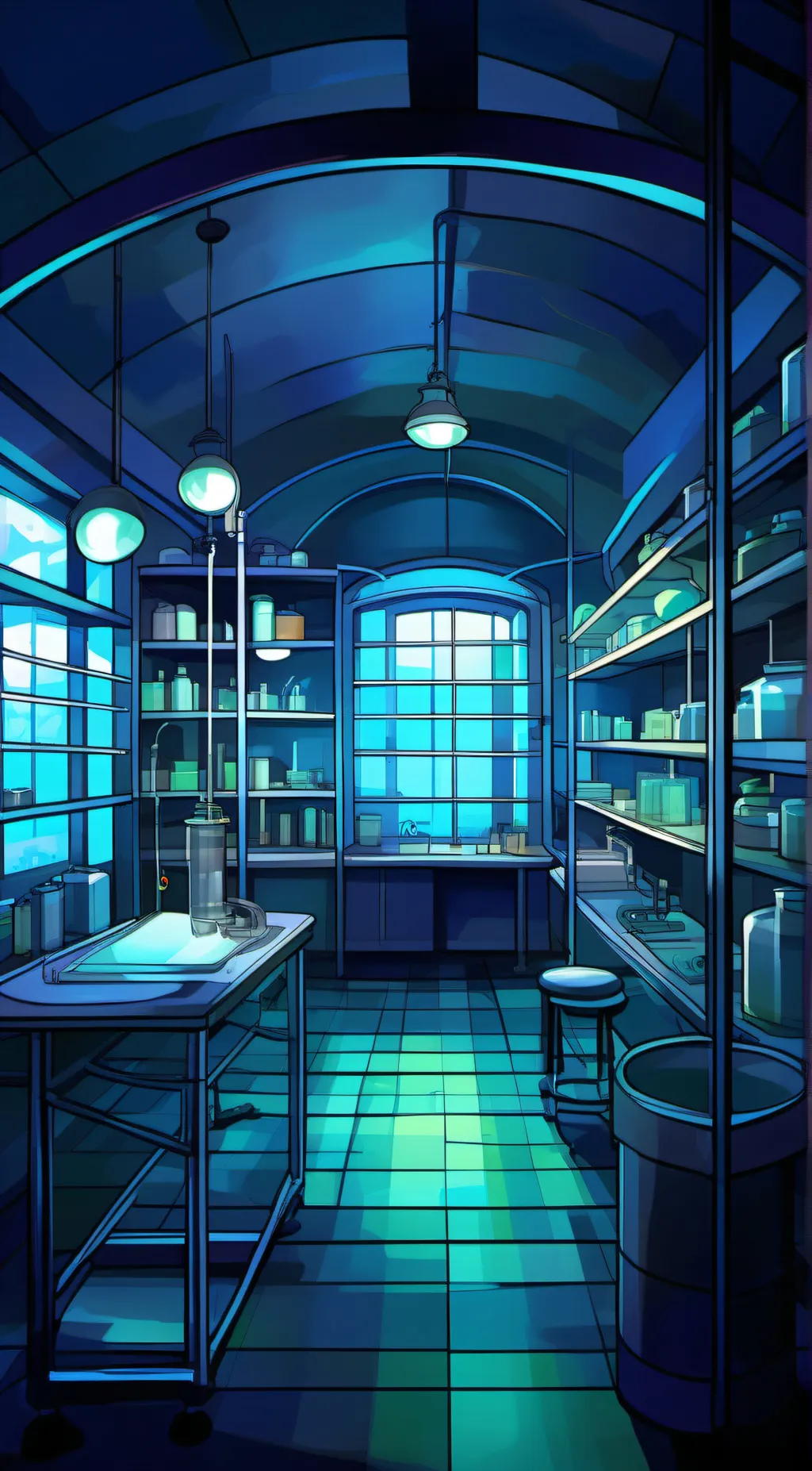 ai character: The lab background