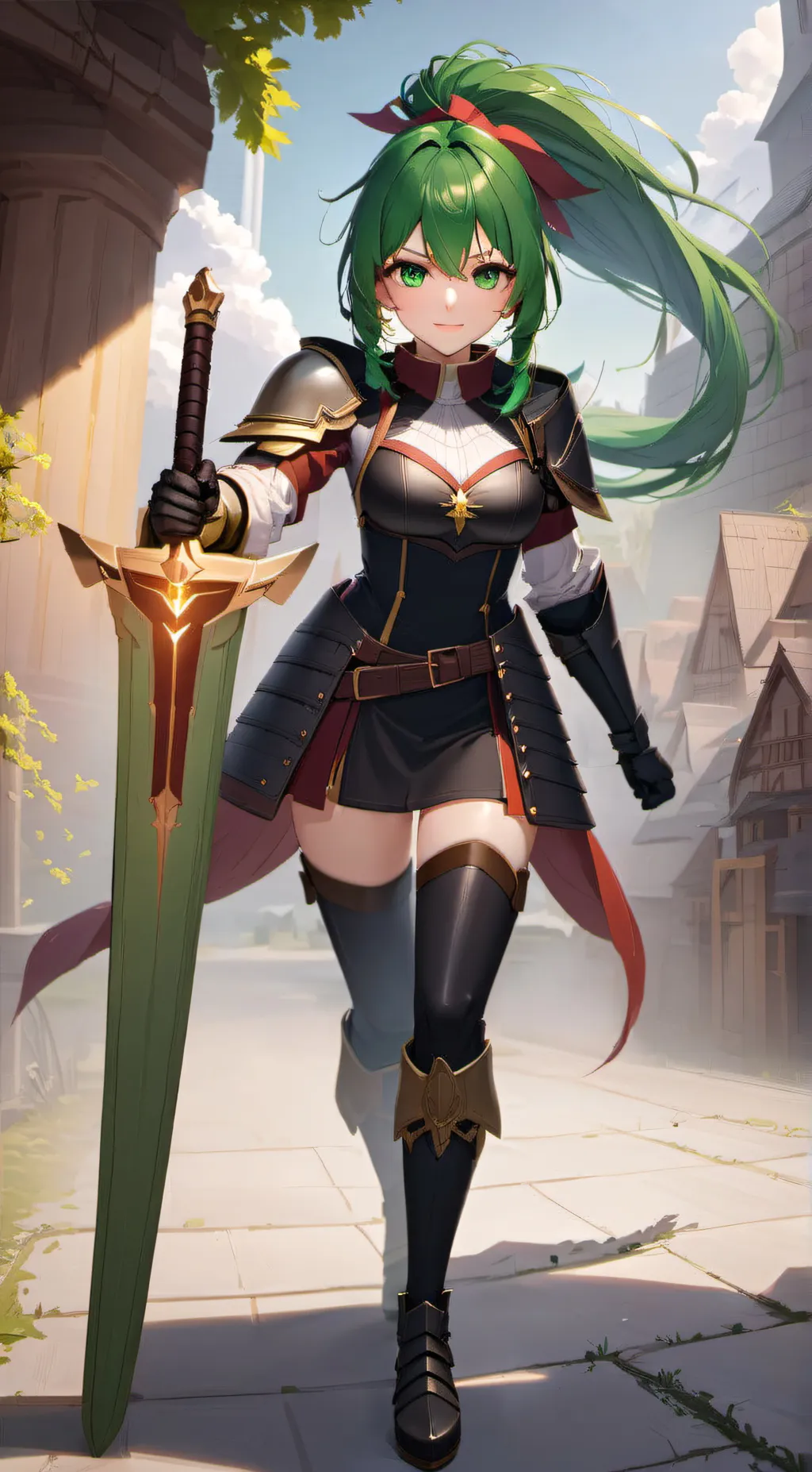 ai character: Emarald  background