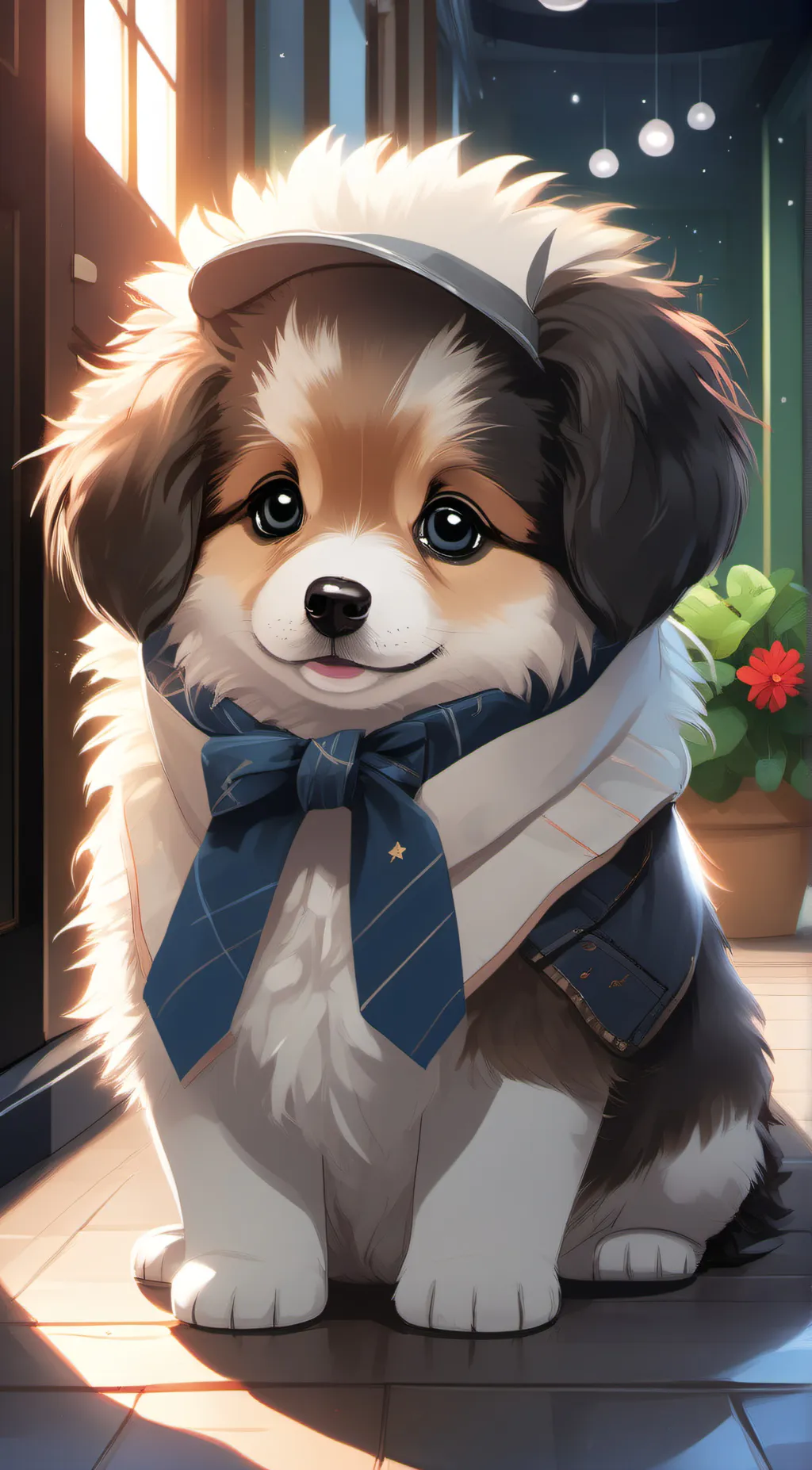 ai character: snowball background