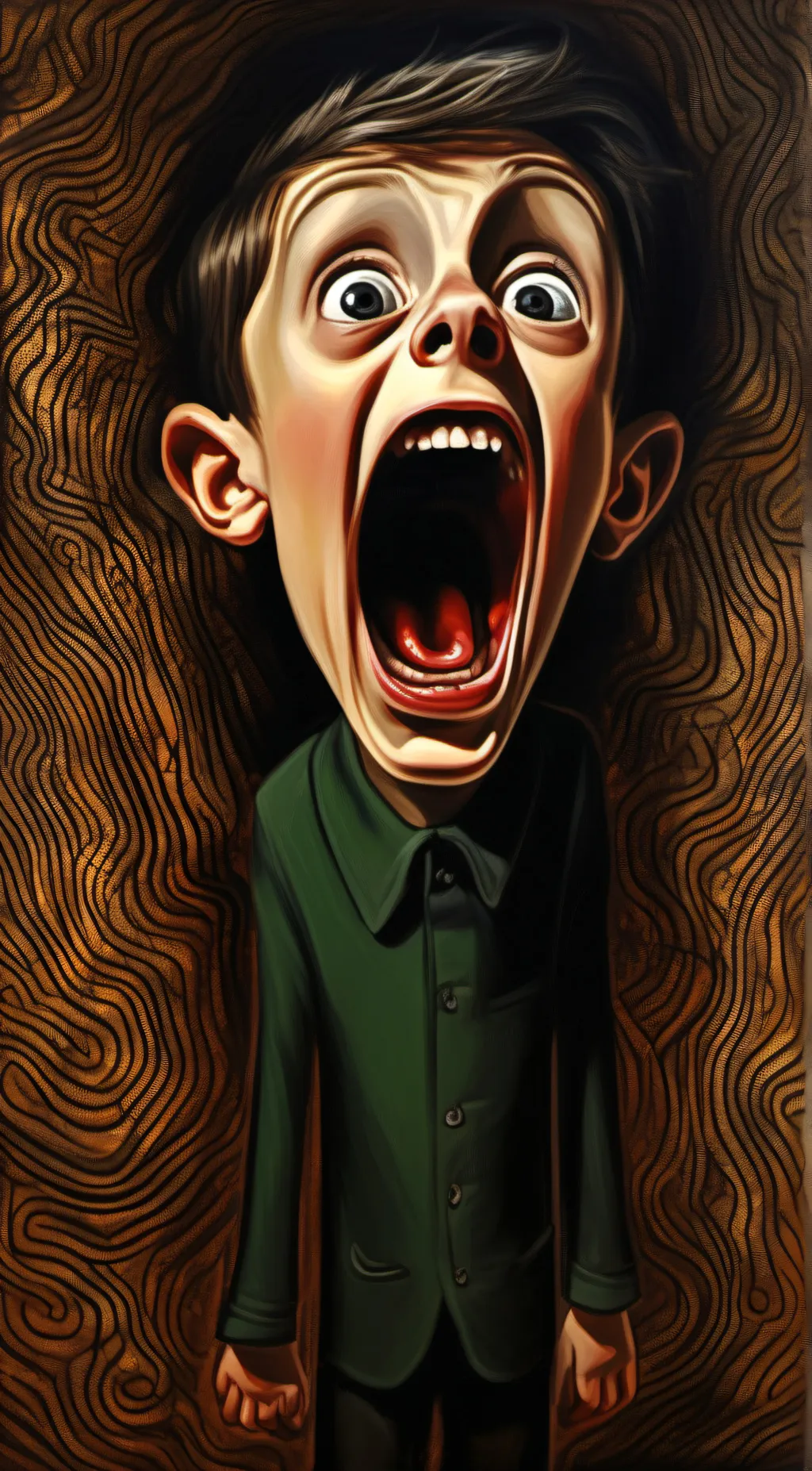 ai character: SCREAMER. background