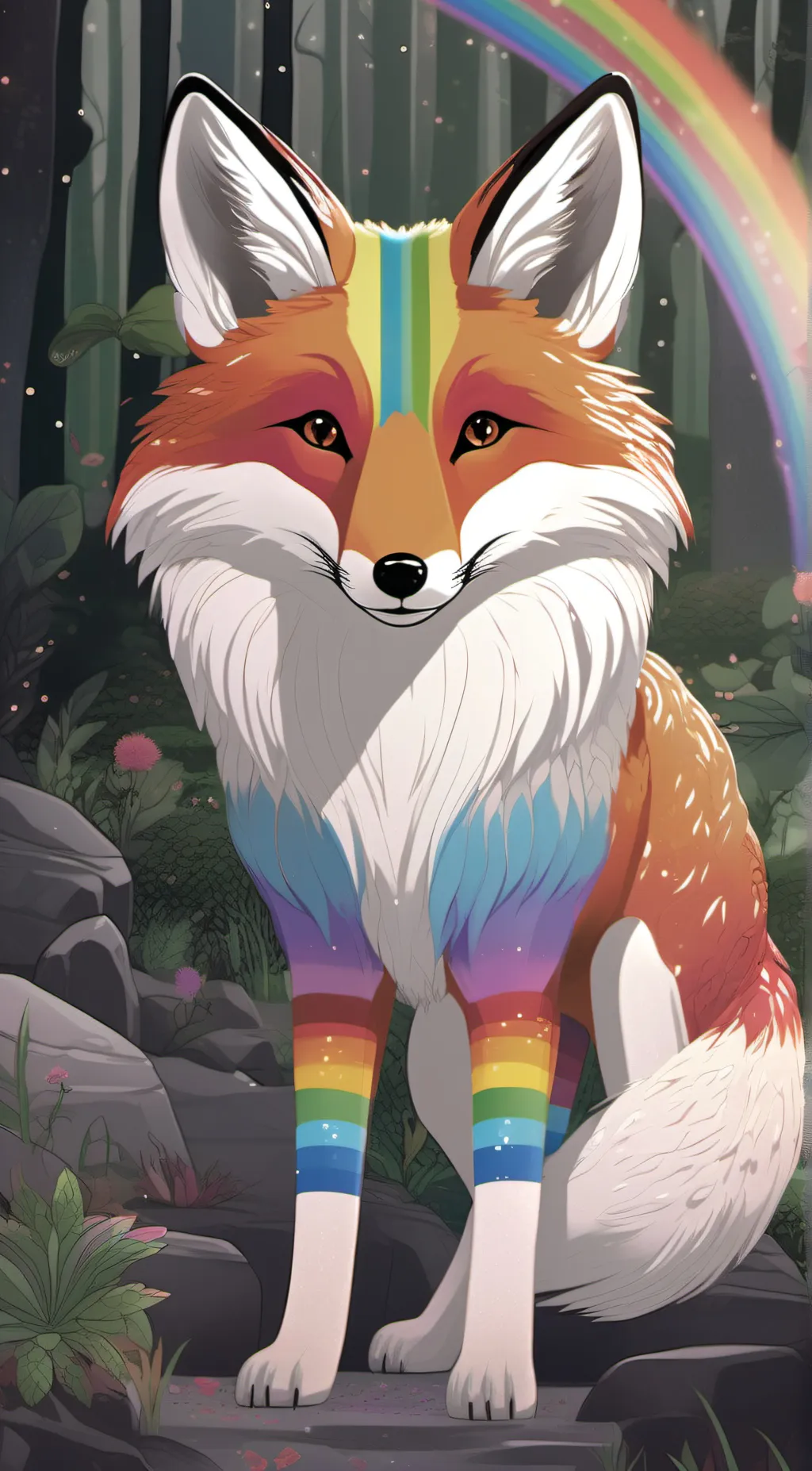 ai character: Arcanine background