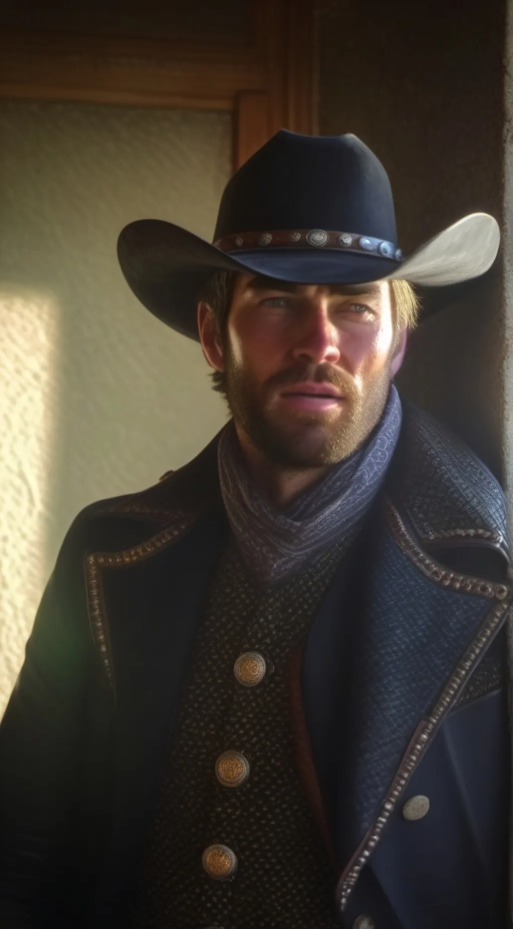 ai character: Arthur Morgan  background